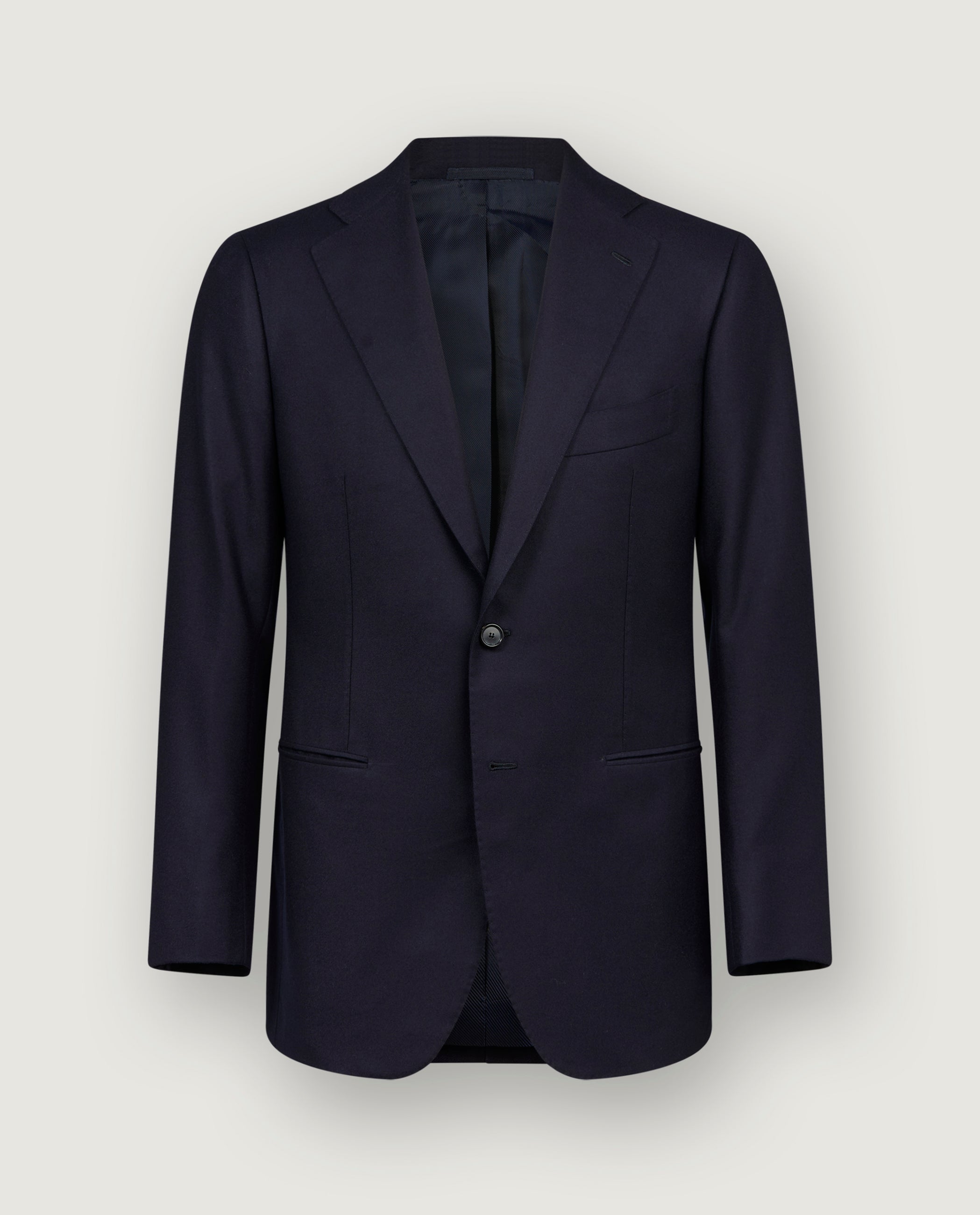 Handgemaakt Flannel 2-delig Pak - Donkerblauw