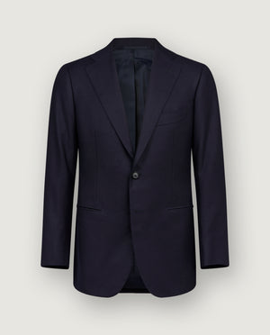 Handgemaakt Flannel 2-delig Pak - Donkerblauw