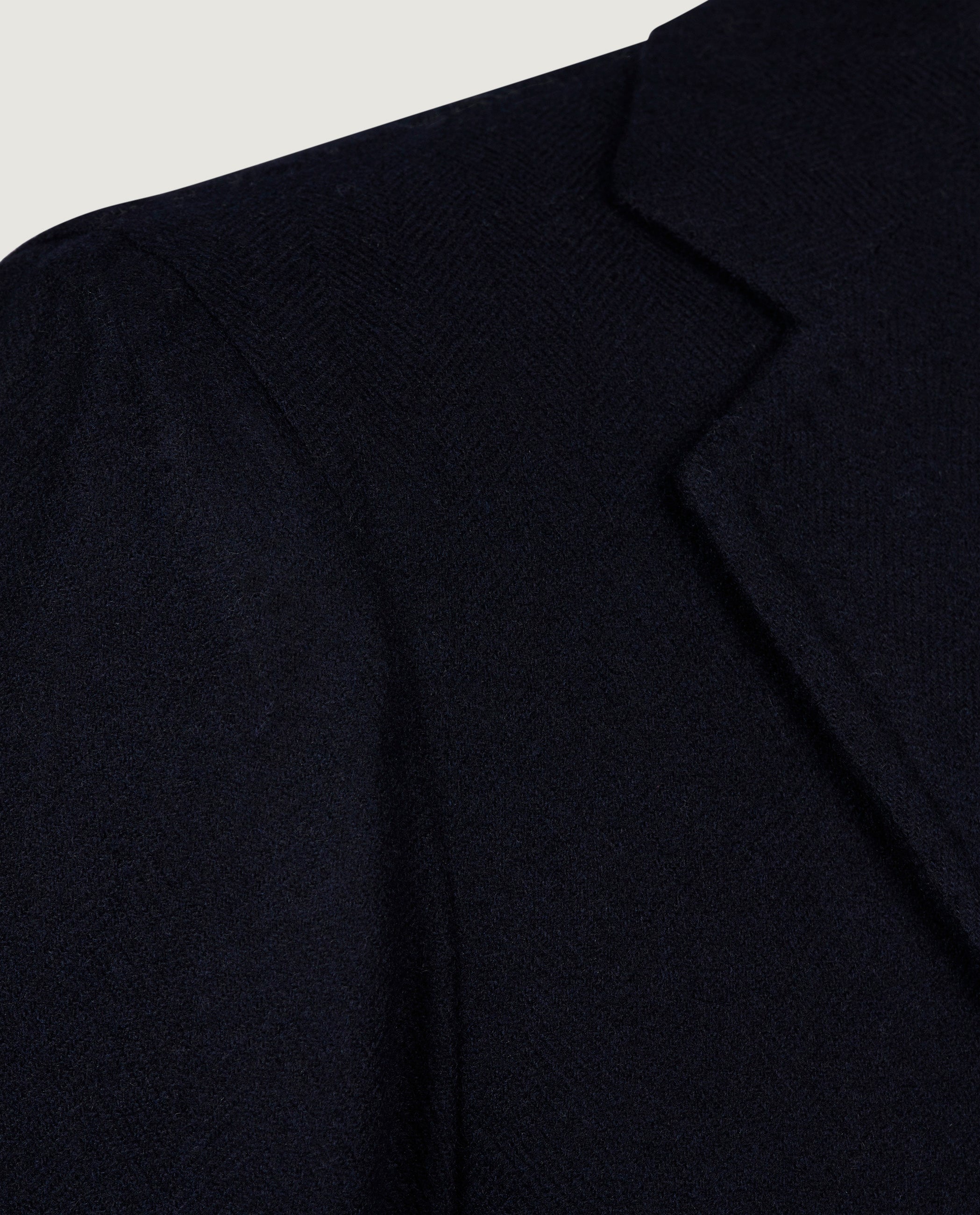 Wool Cashmere Herringbone Jacket