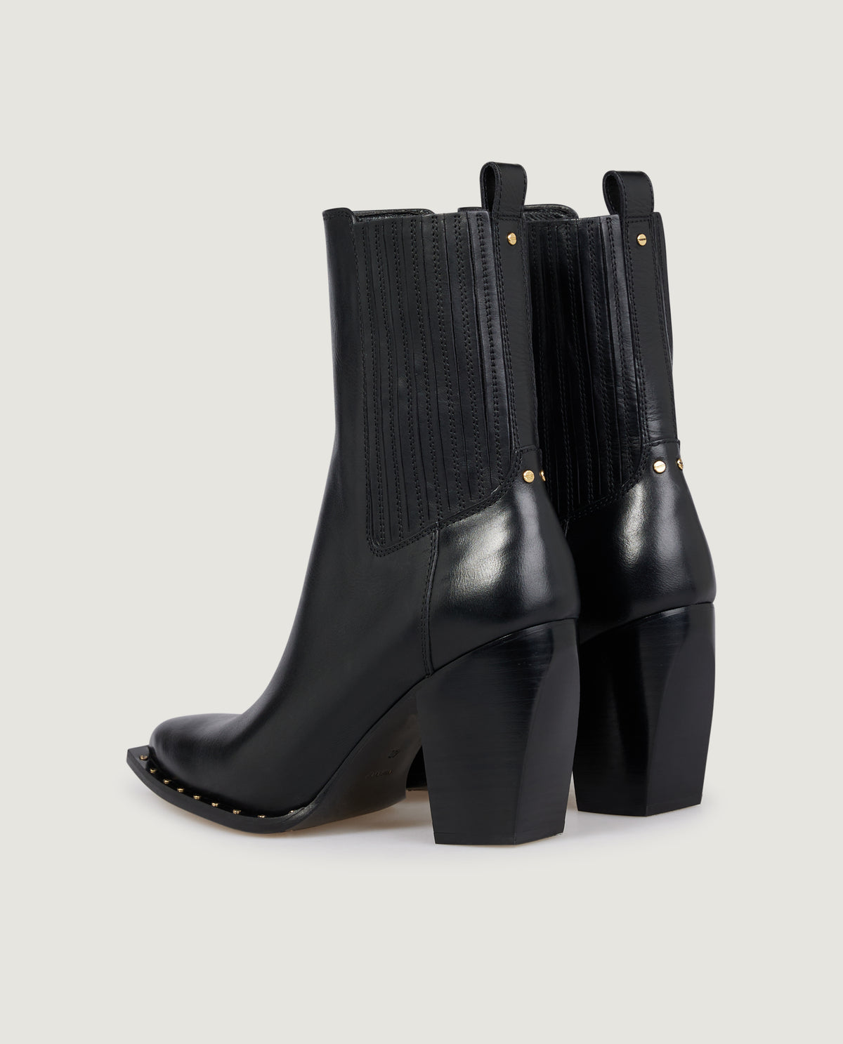 Leather Debbie Boots - Zwart