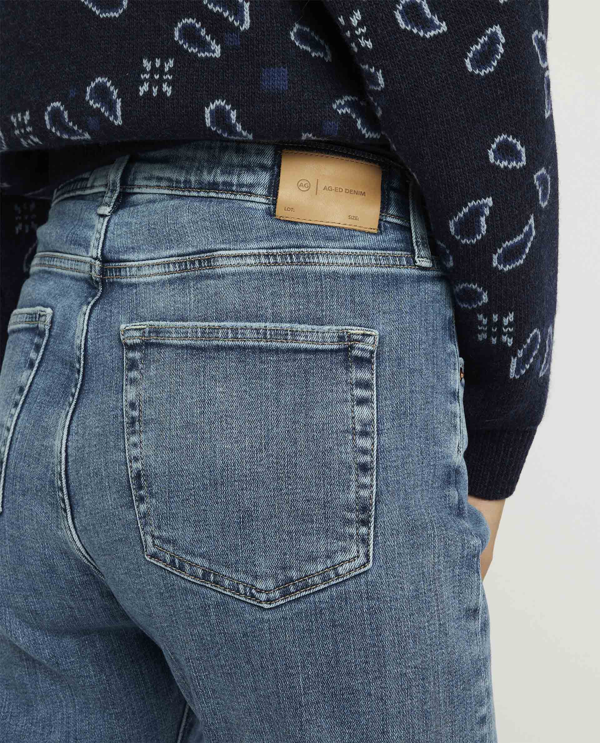 Low rise straight jeans