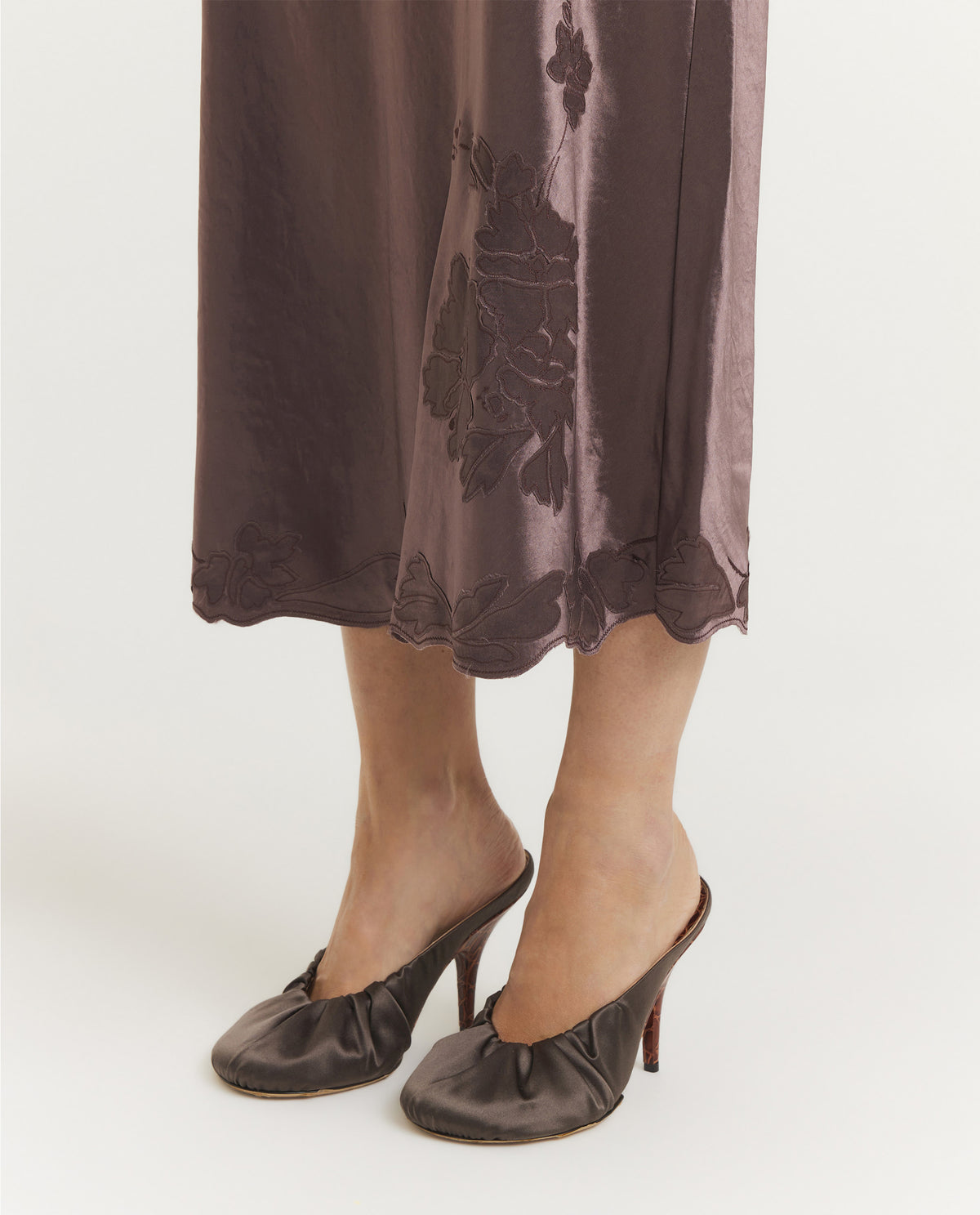 Satijnen Slip Rok - Roze