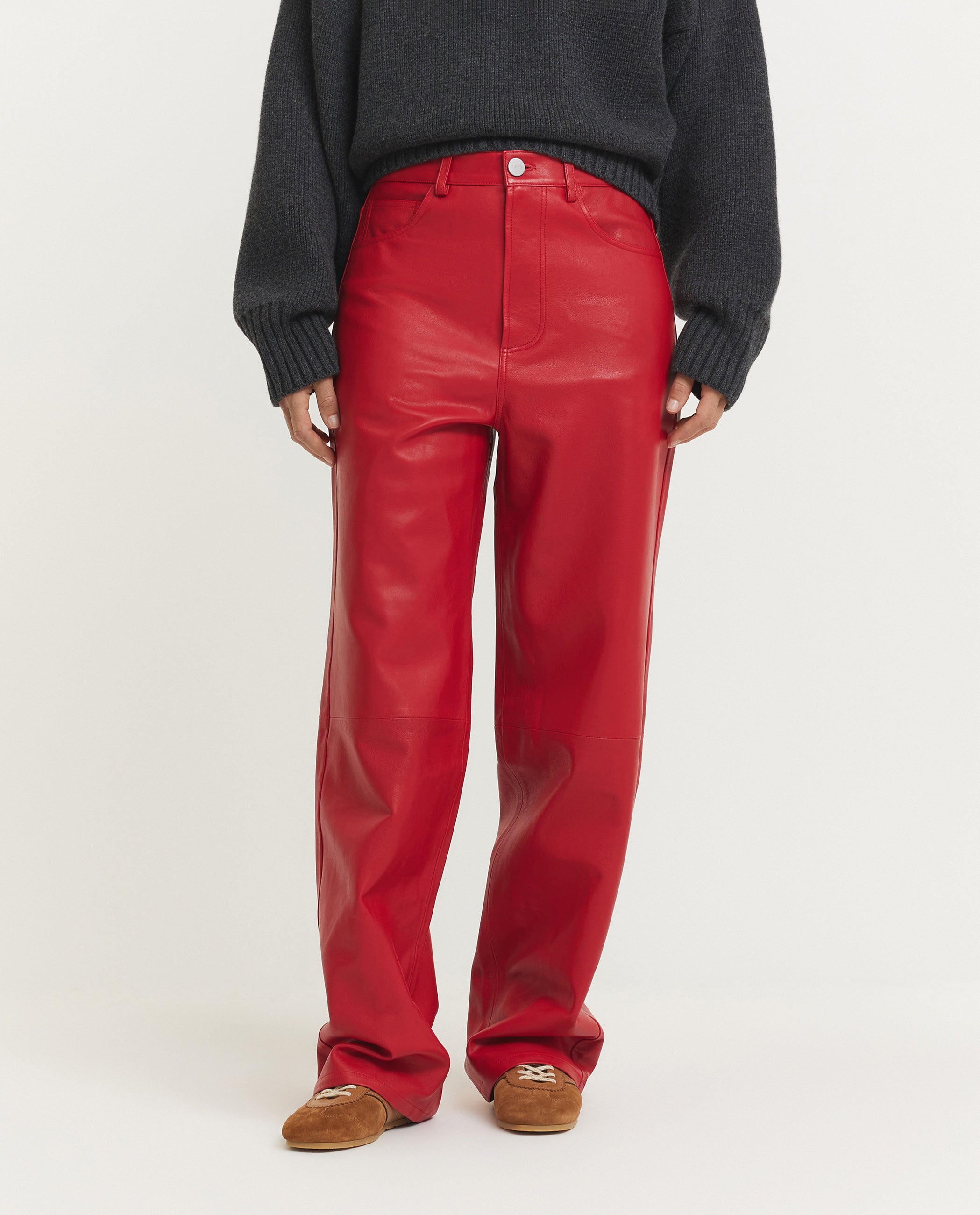 Baggy Leather Trousers