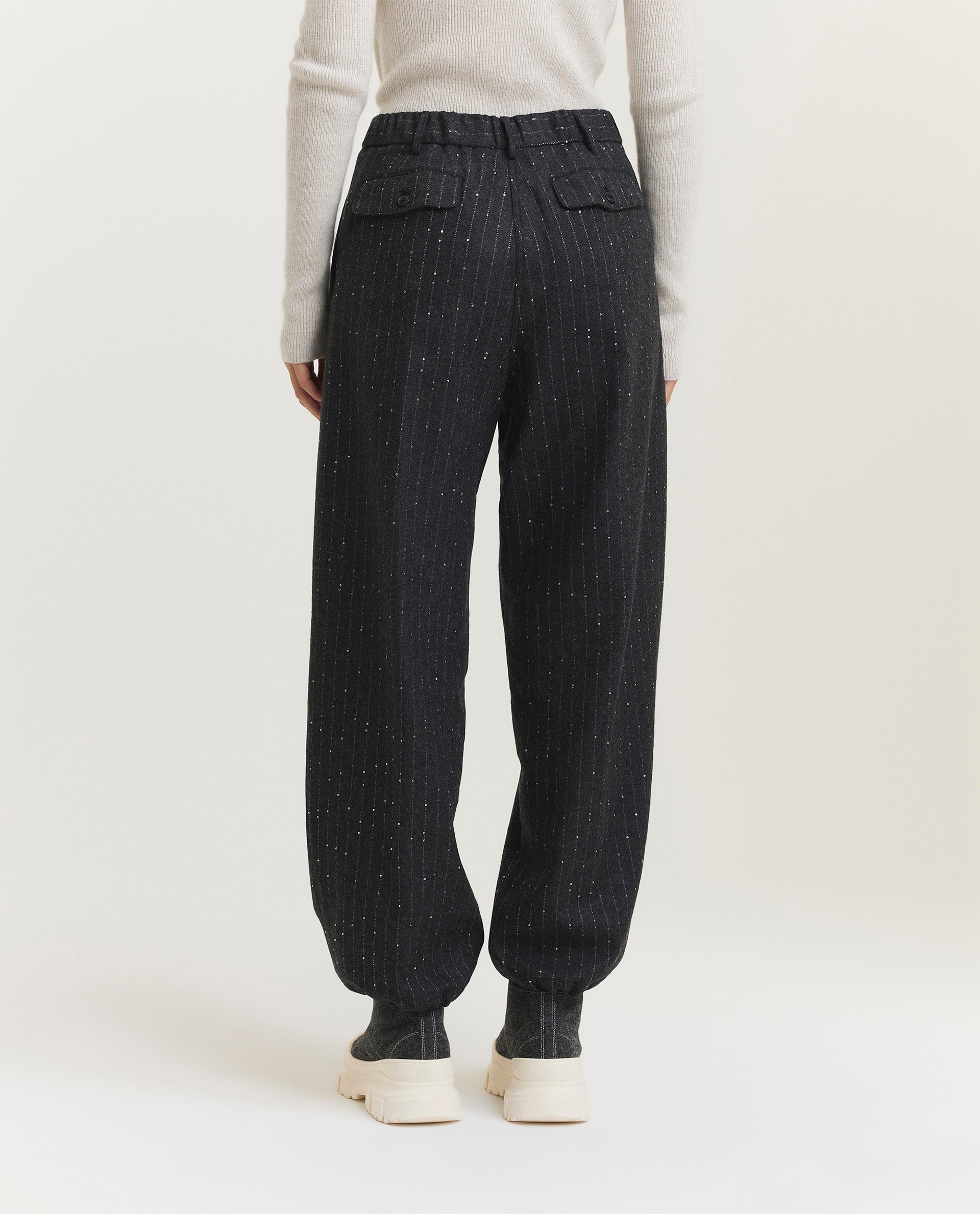 Wool blend pants