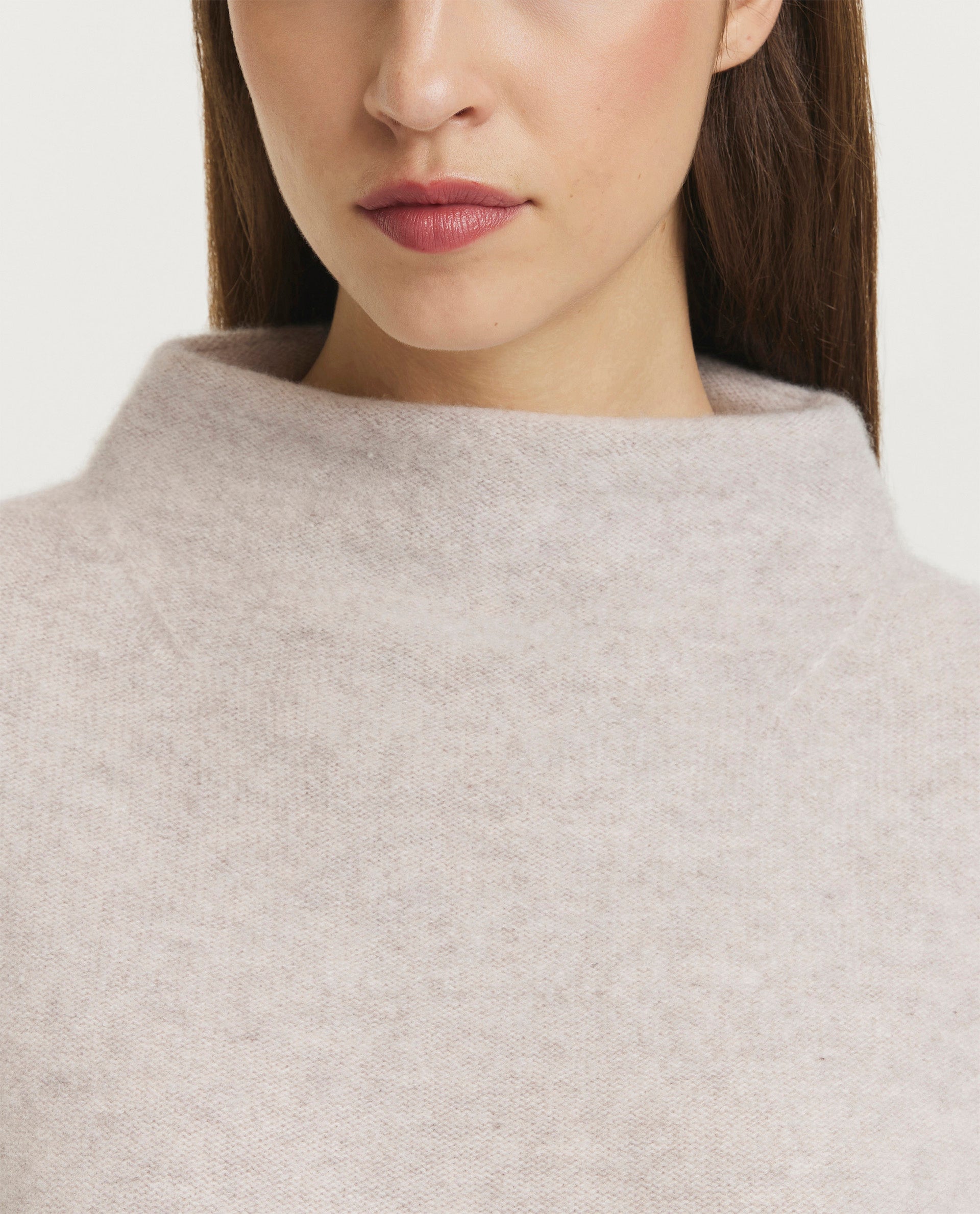 Cashmere funnel neck sweater