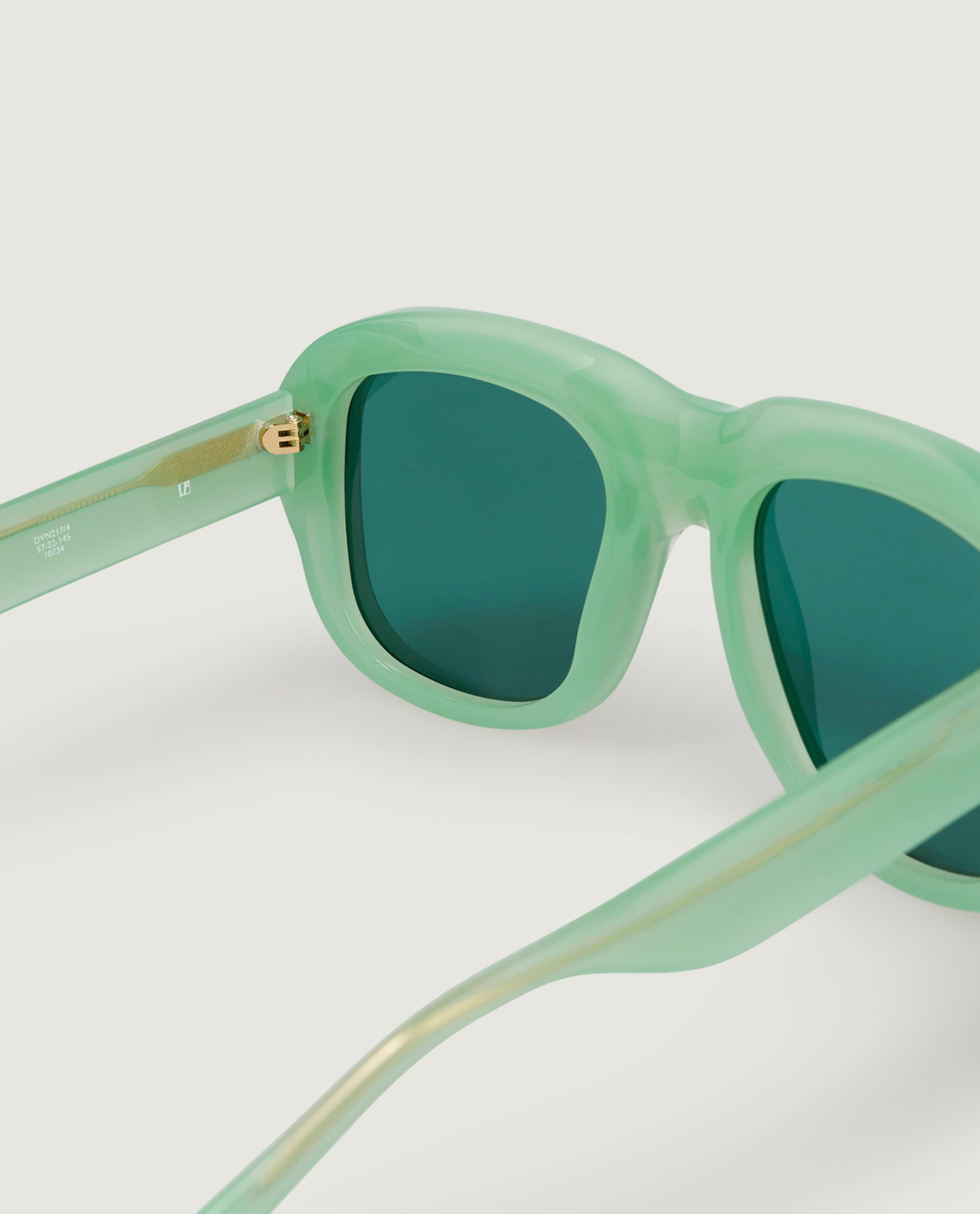 Oversized Vierkante Zonnebril - Lichtgroen