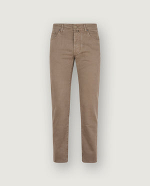 Slim Fit Bard Broek - Bruin