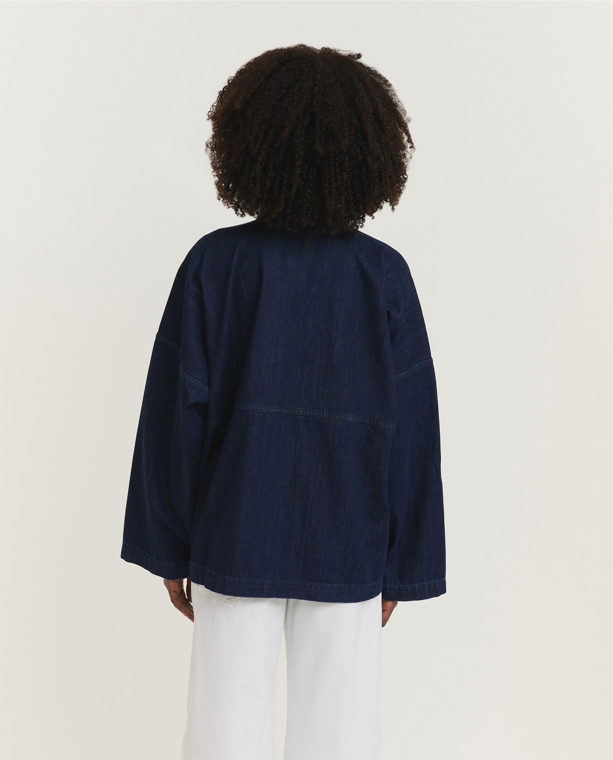 Denim Pop-over Poncho