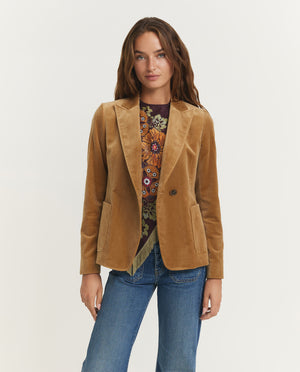 Velvet Peak Lapel Jacket