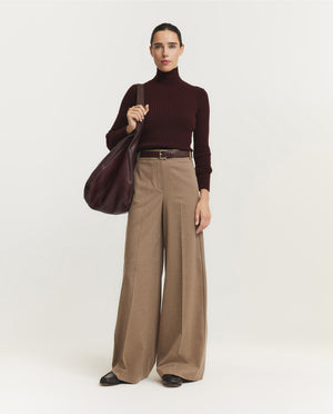 Wide Flared Trousers