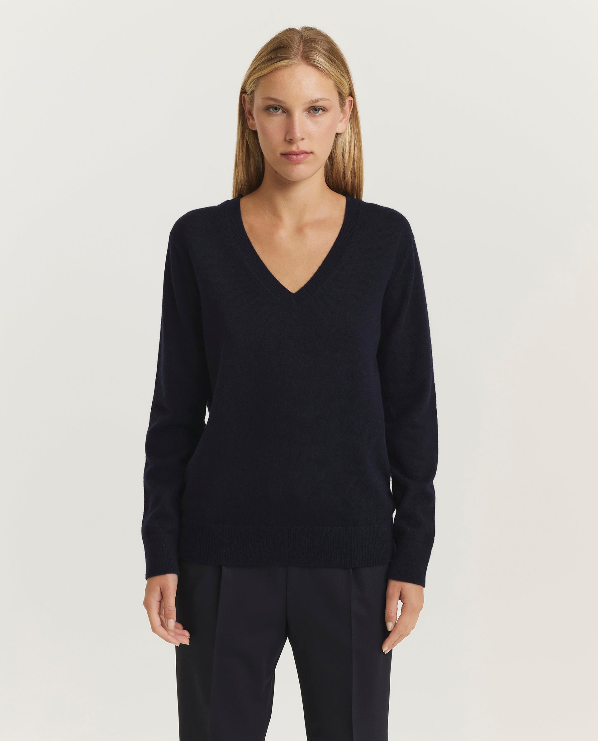 Cashmere V-hals trui