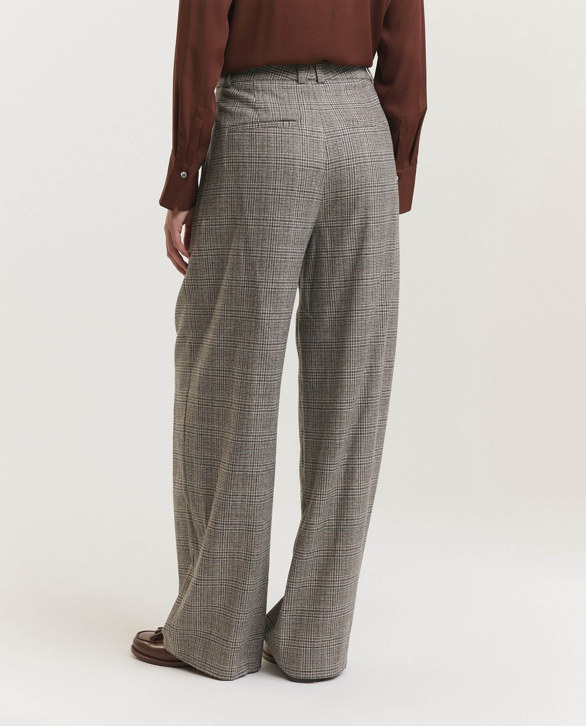 Wool blend trousers