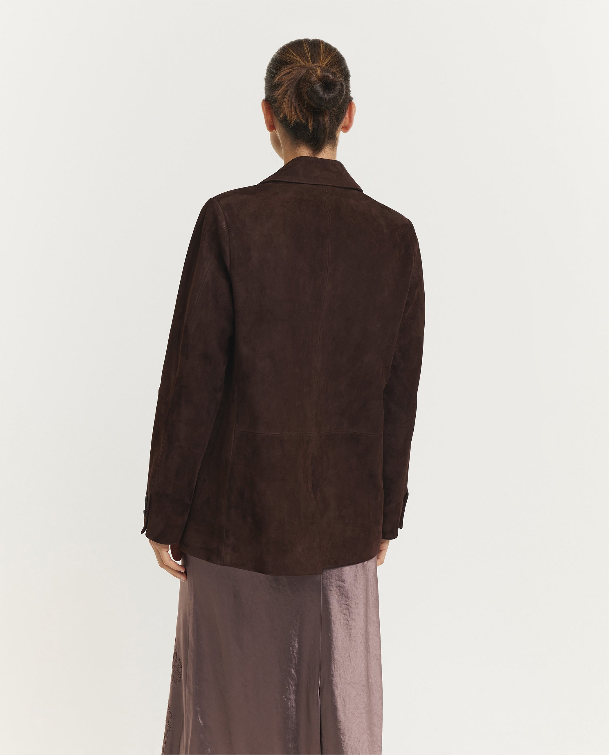 Suede Blazer - Bruin