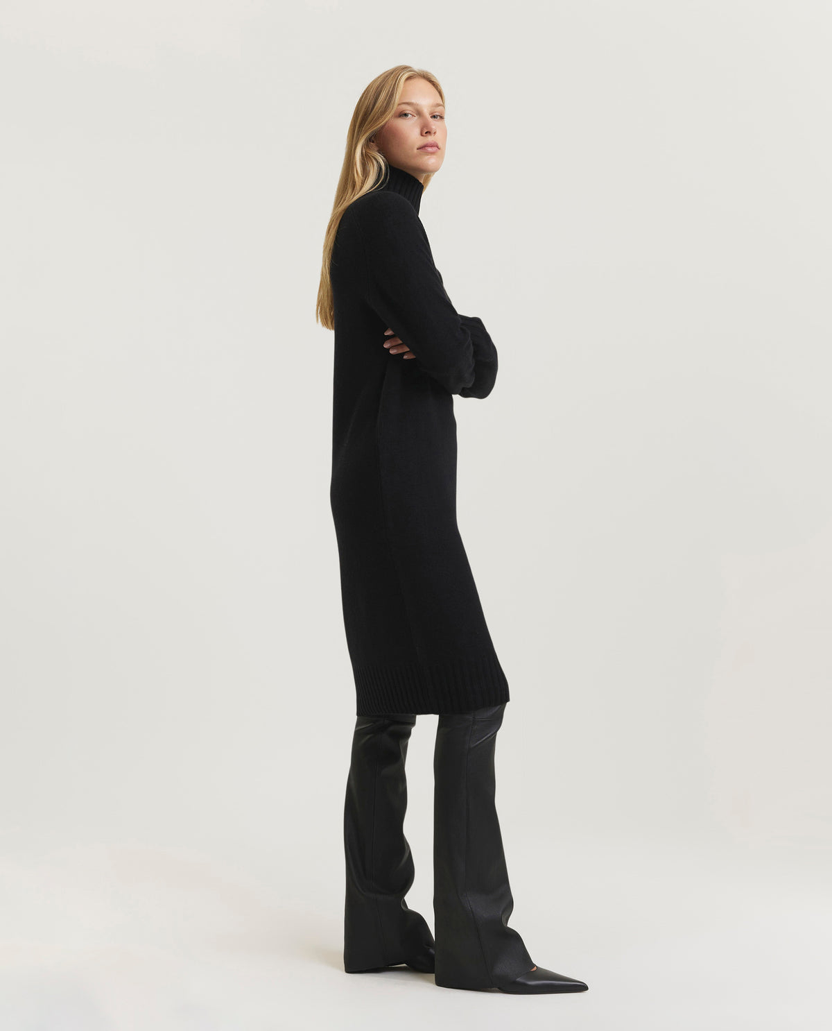 Wool-cashmere dress