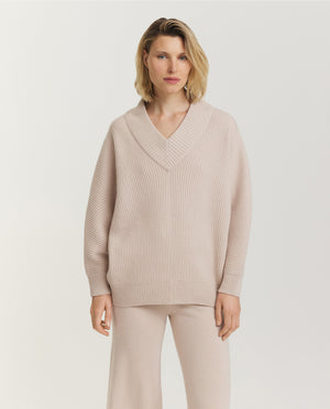 Coarse V-Neck Sweater