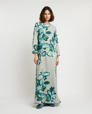 Silk midi dress