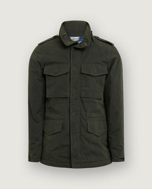Katoen Mix Field Jacket - Groen