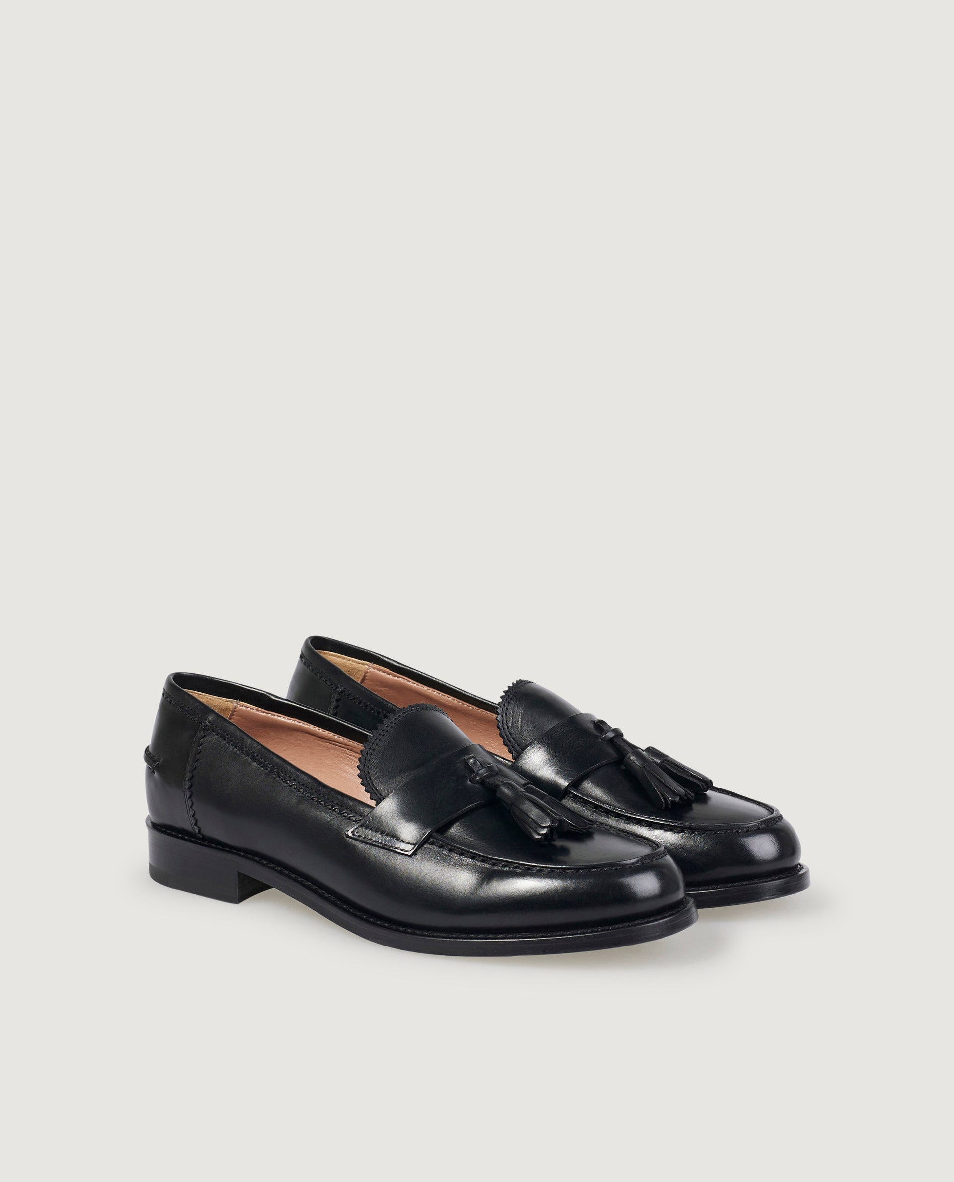 Leather loafers