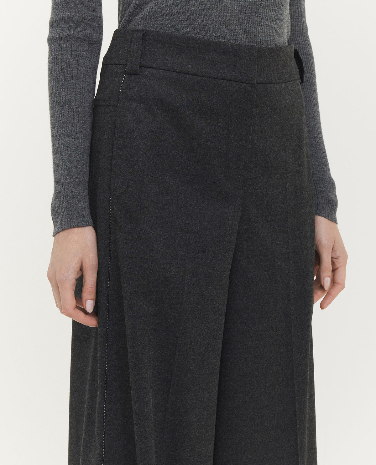 Wide Flared Trousers