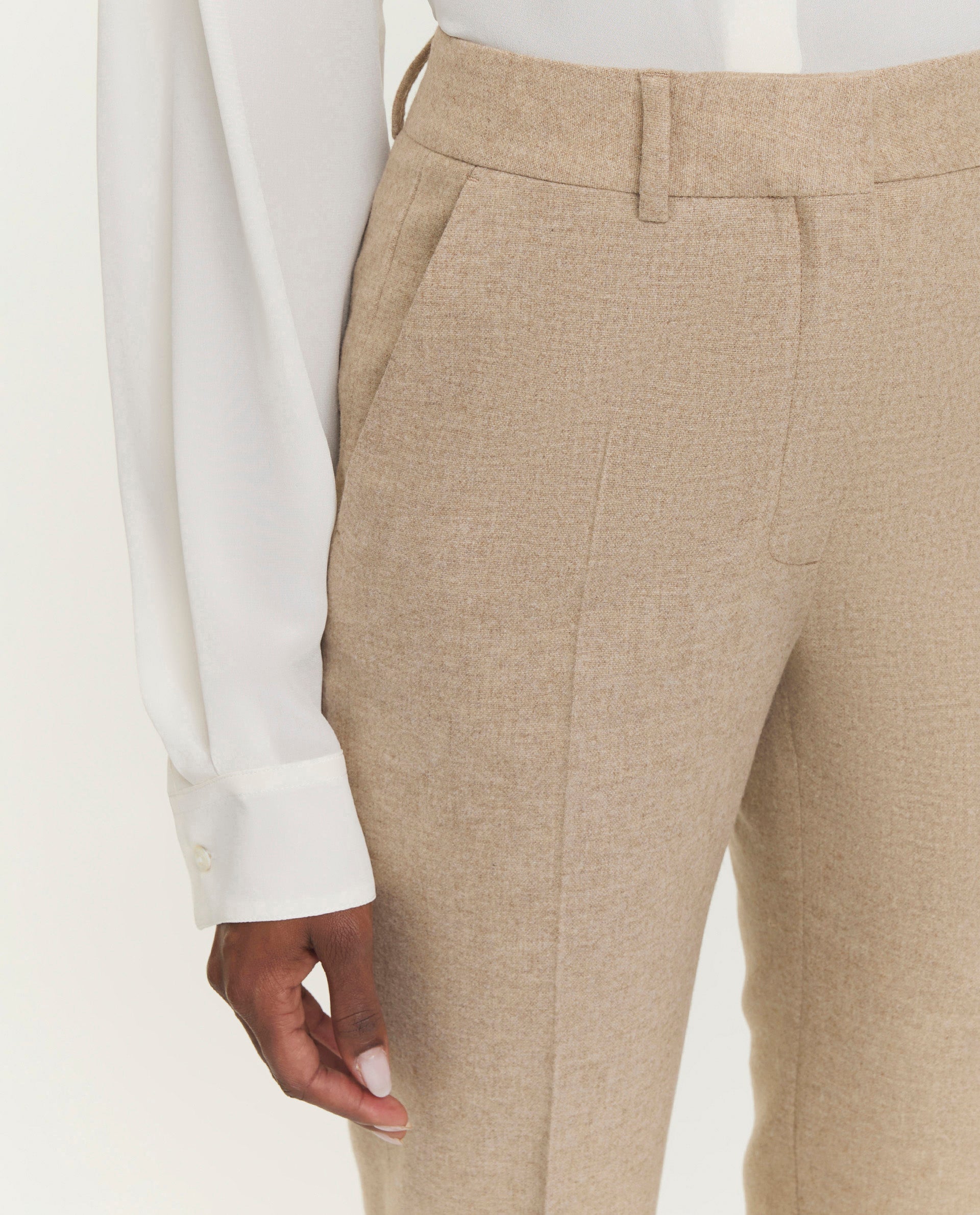 Trousers in wool-blend