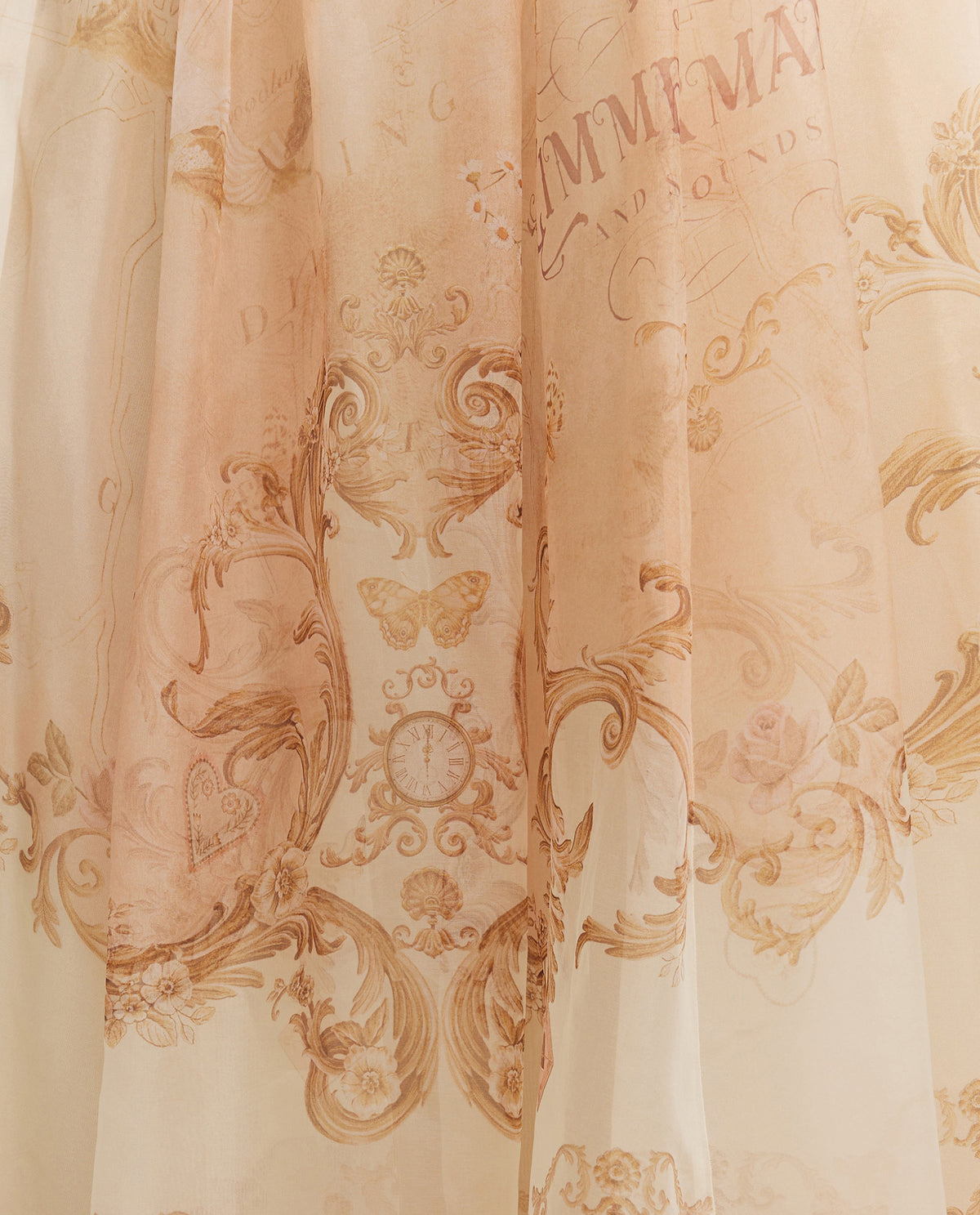 Hypnotic Organza Maxi Rok - Roze