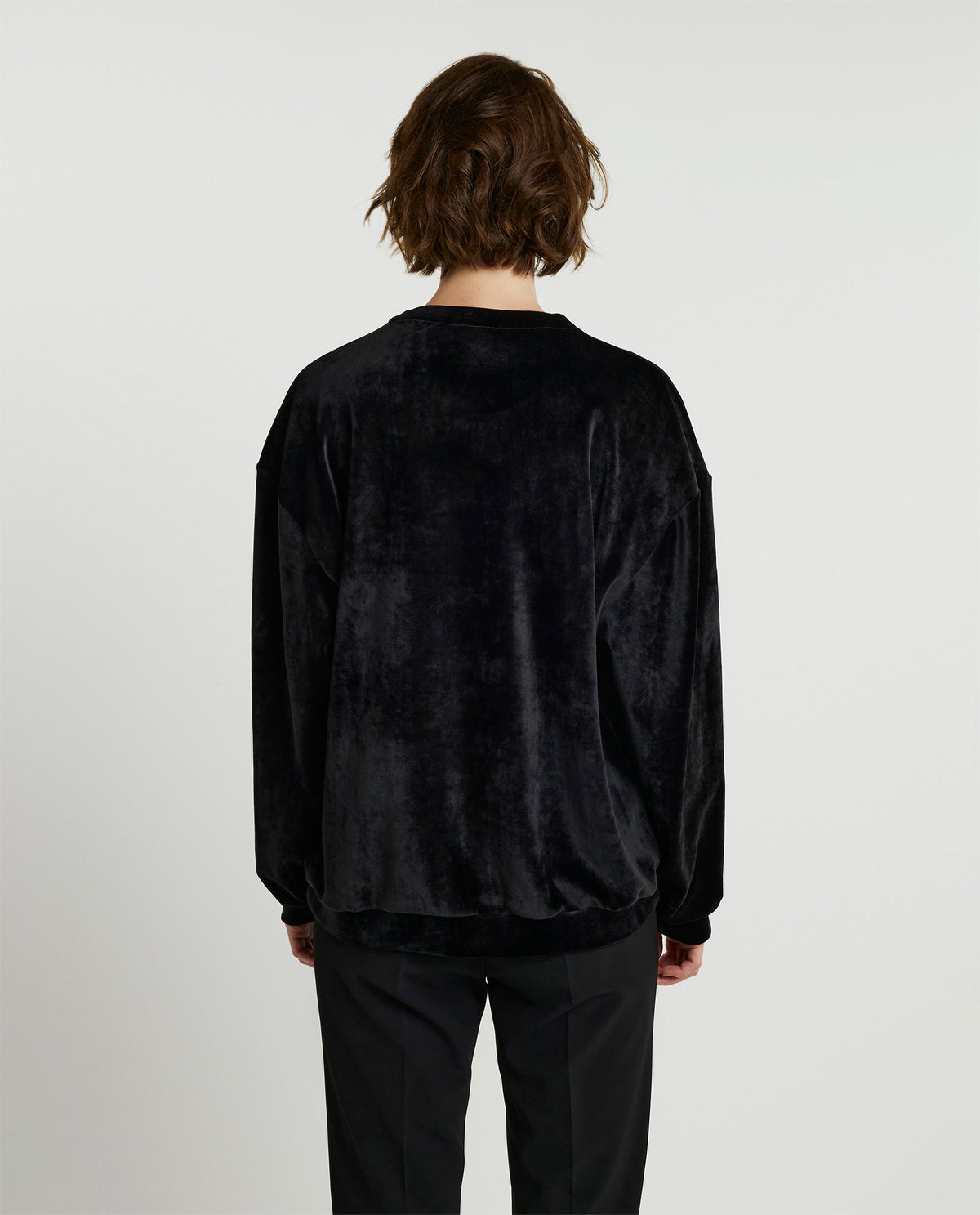 Velvet Crew Neck Sweater