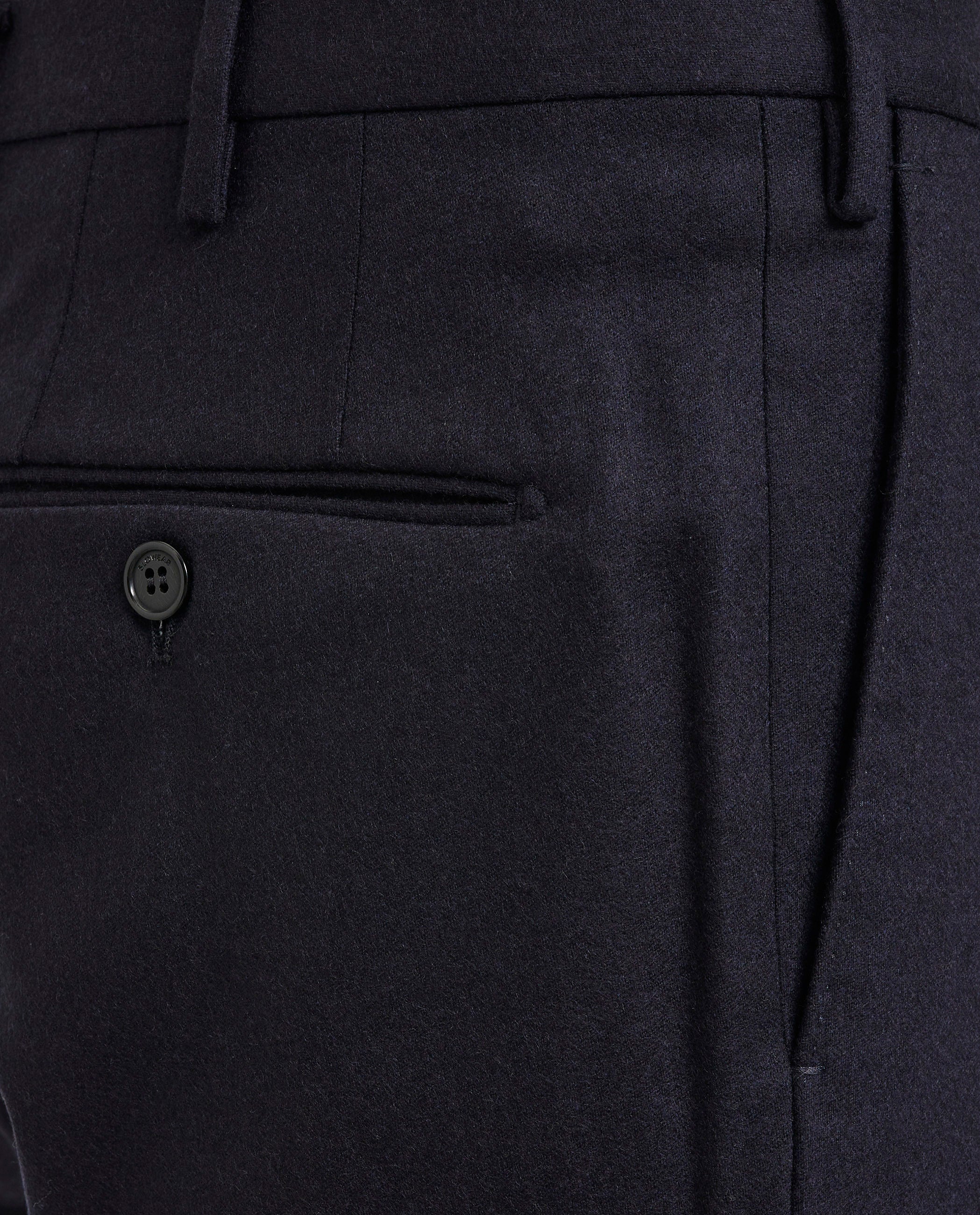 Wool Cashmere Flannel Trousers