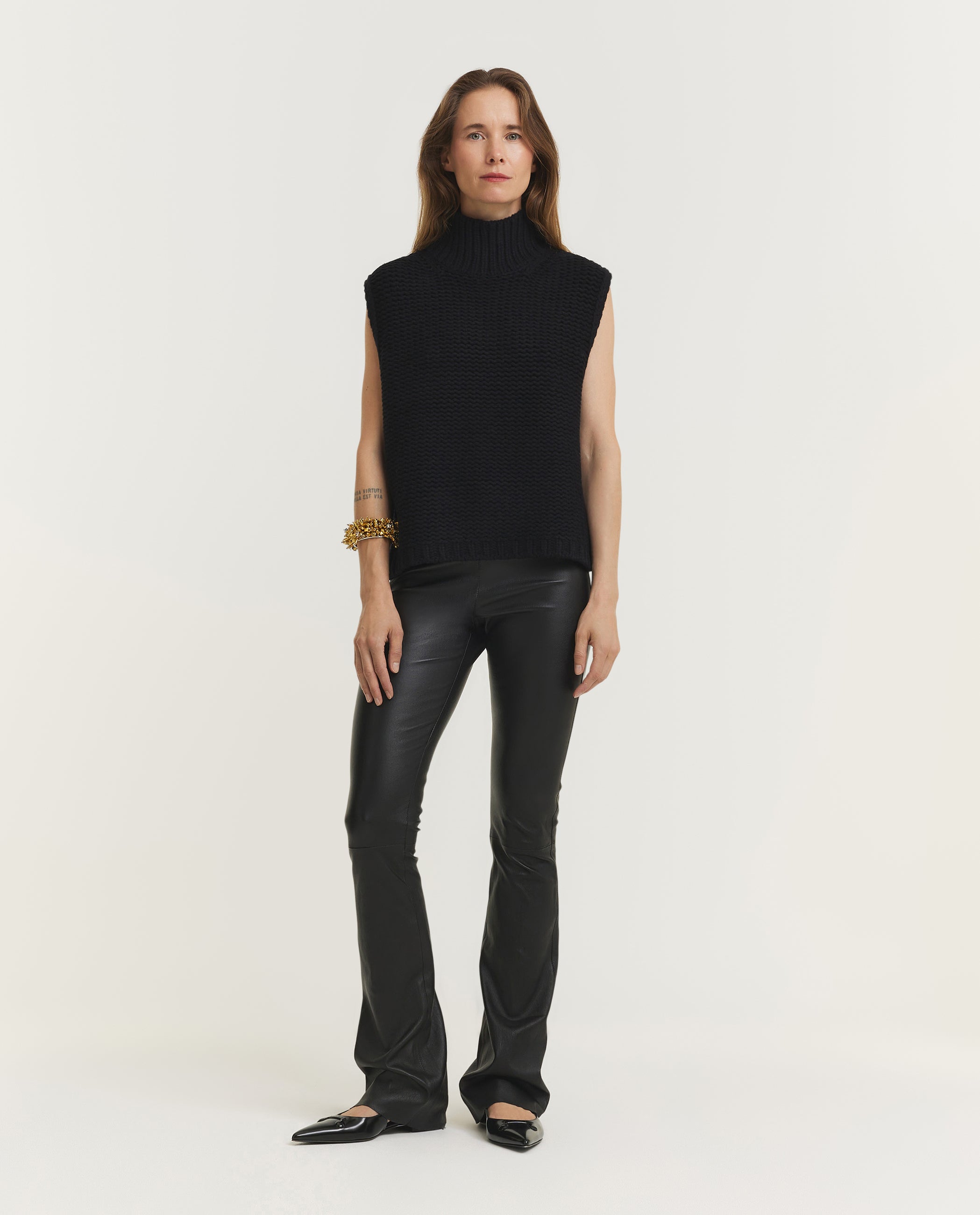 Sleeveless Wool Sweater