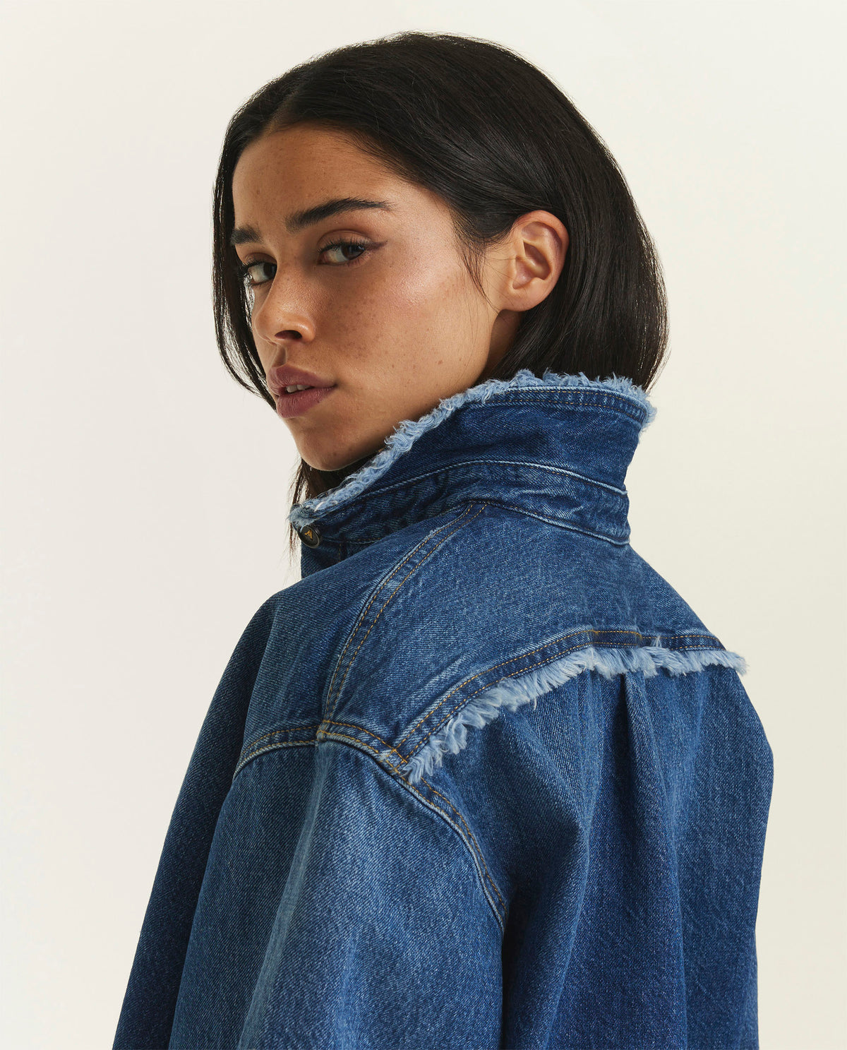 Denim blouse