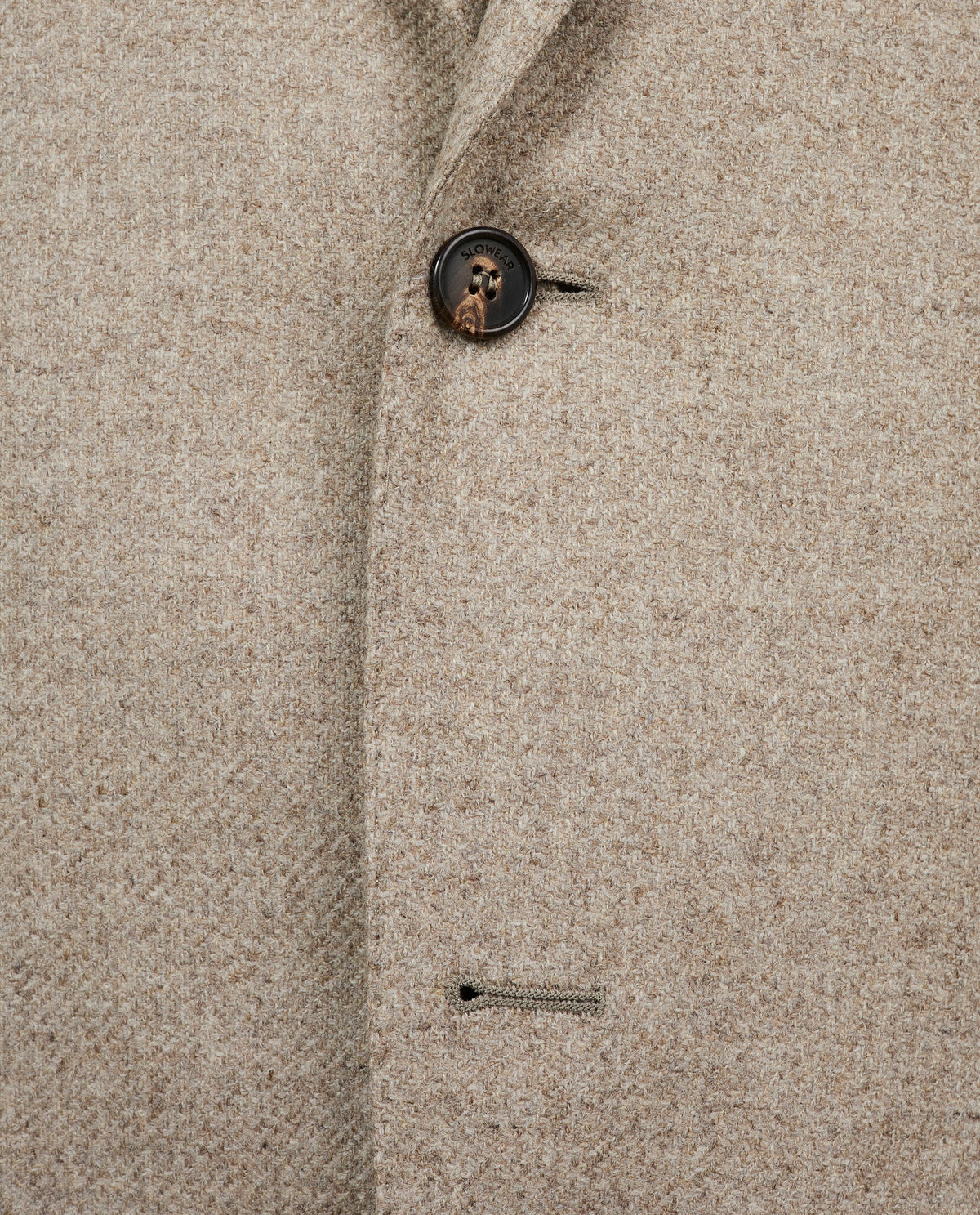 Tweed Wollen Jasje - Lichtbruin