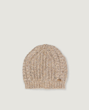 Mélange Alpaca Beanie - Lichtbruin