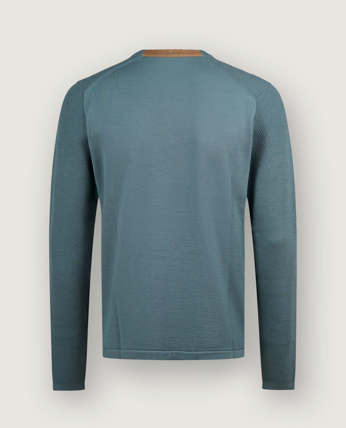 Wollen Ronde Hals Trui - Blauw