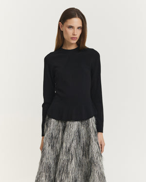 Wool Skirting Crewneck