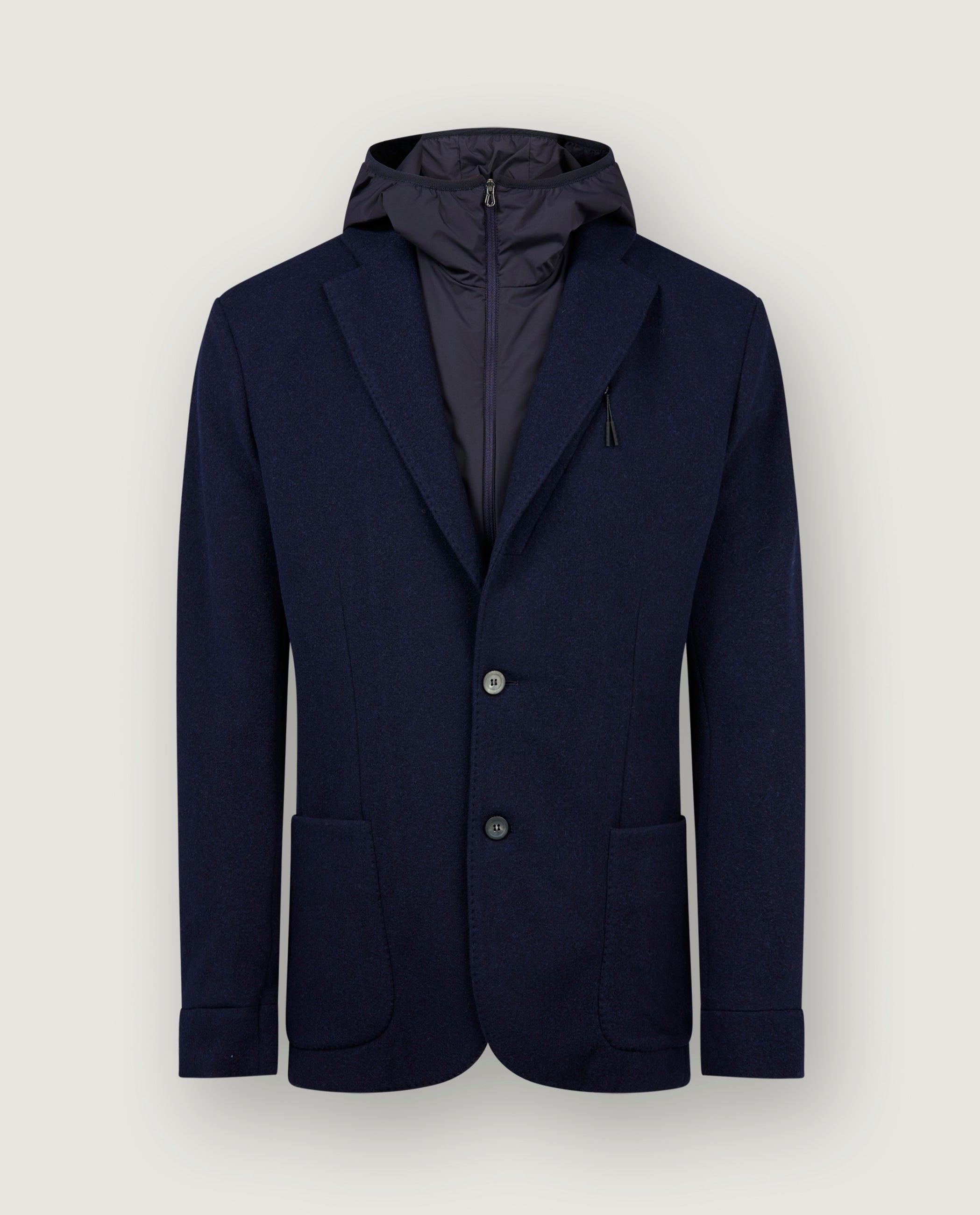 Wool Hooded Blazer