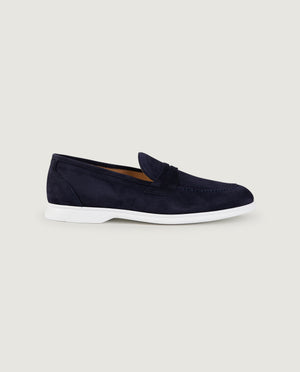 Suede slip-ons