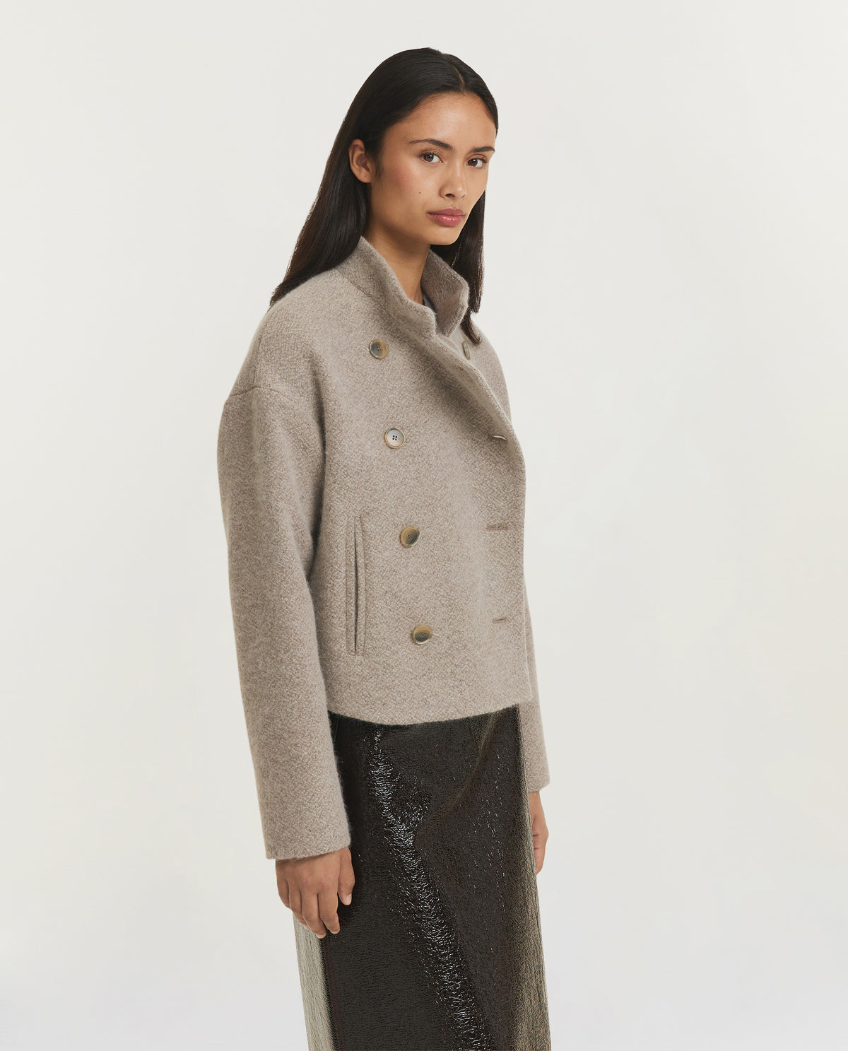 Wool Blend Peacoat
