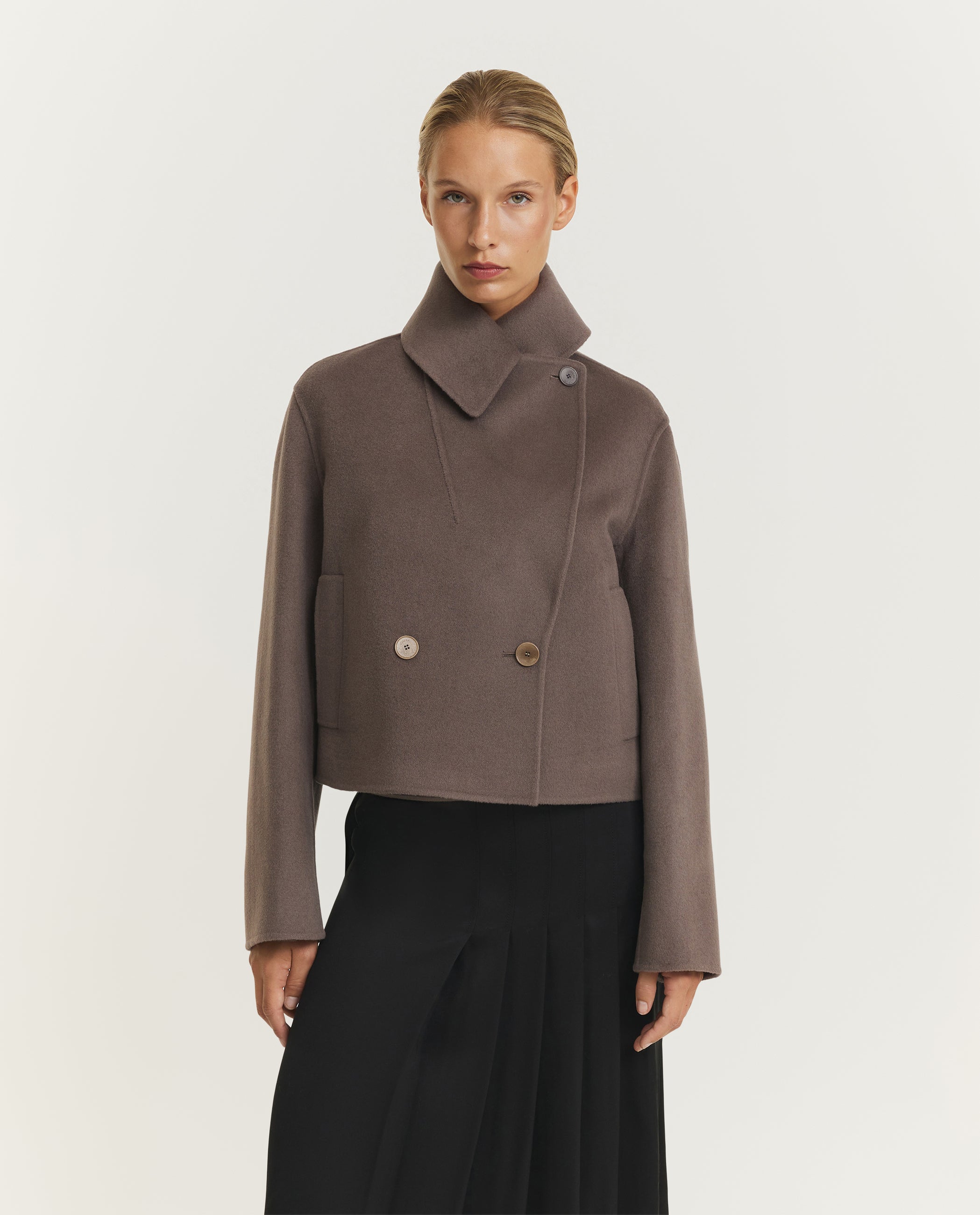 Delano Cashmere Jas - Bruin