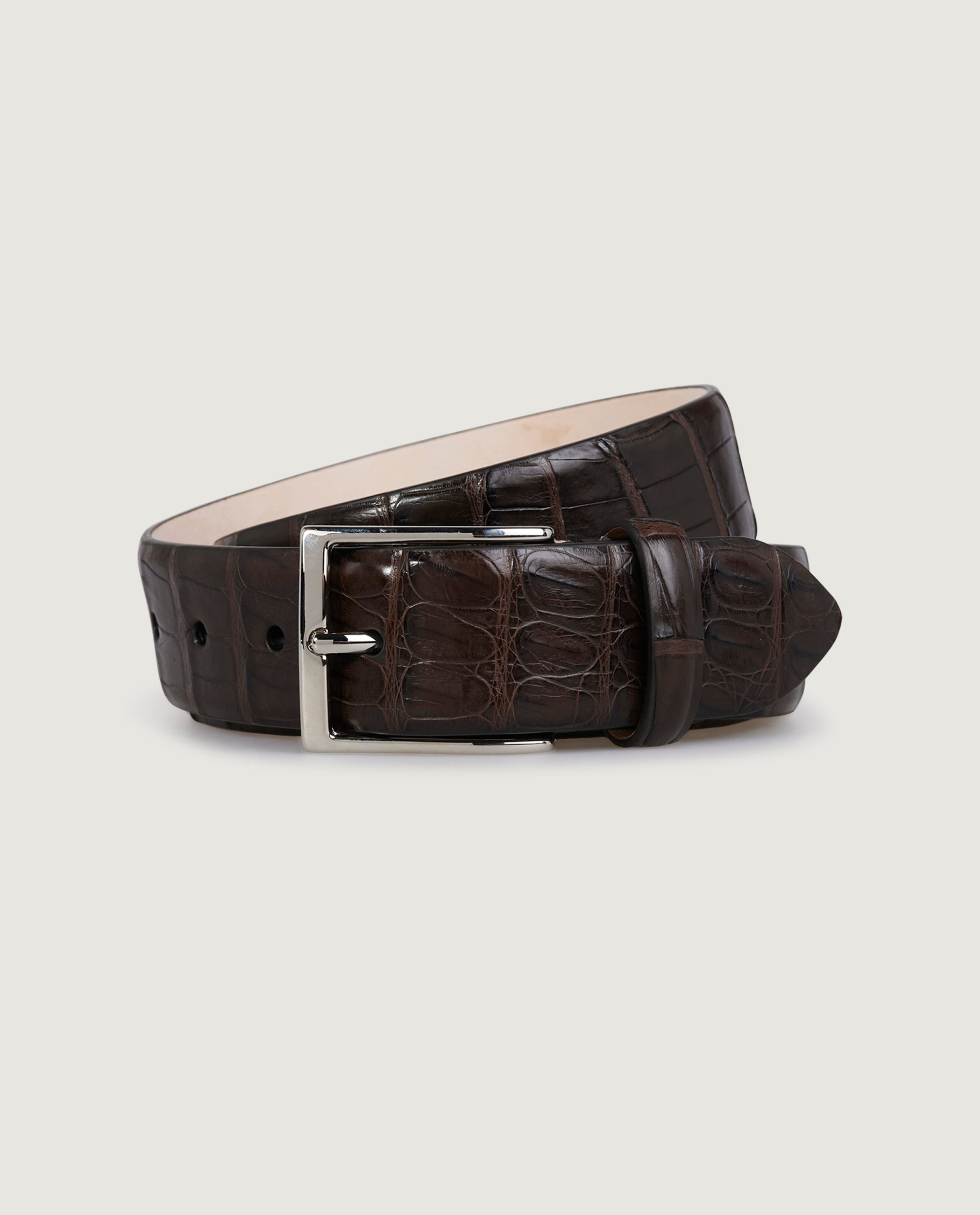 Croco Leather Belt