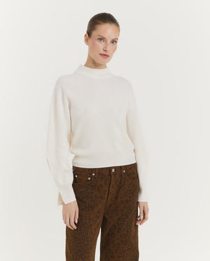 Split Sleeve Mock Sweater