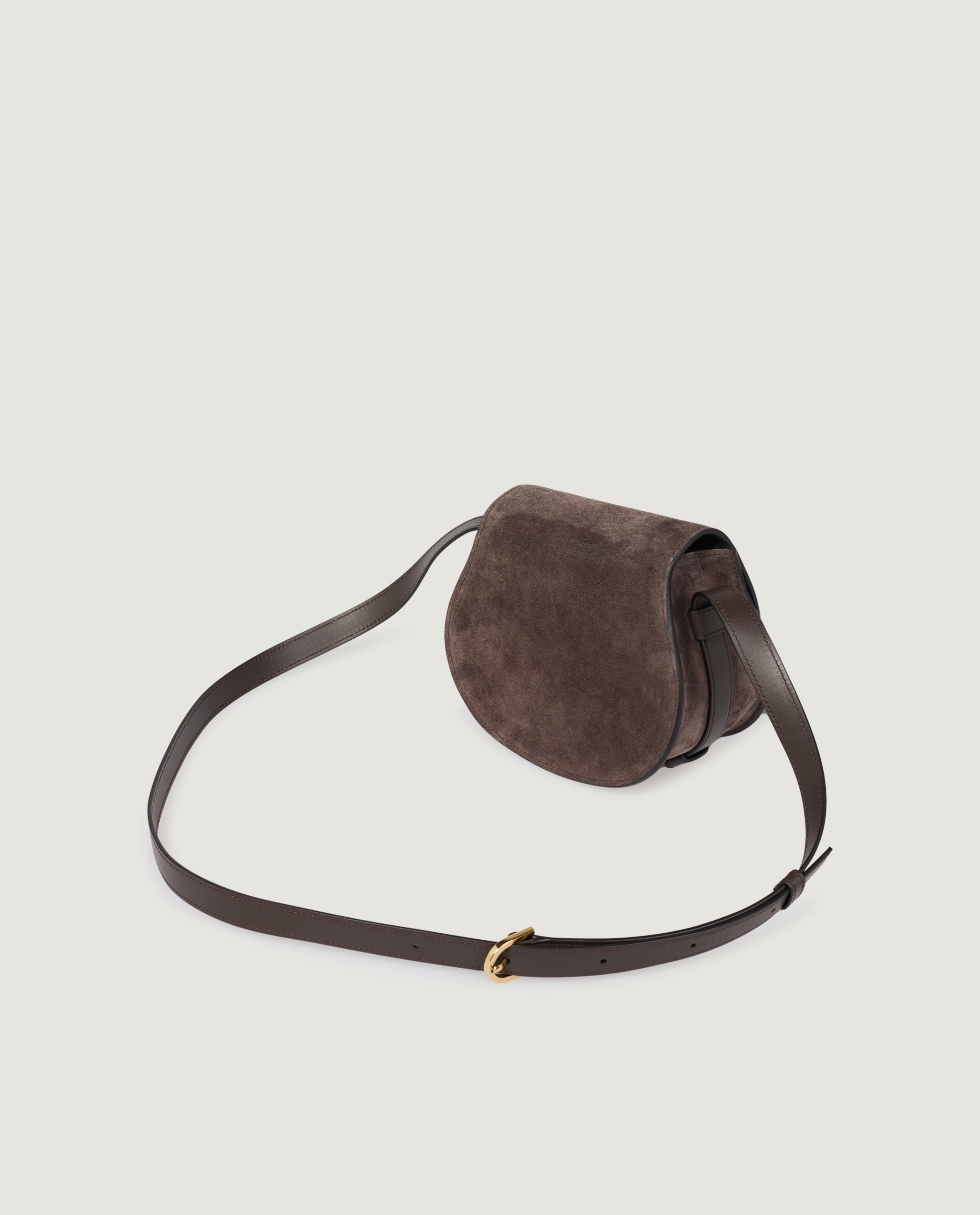 Small Suede Marcie Saddle Bag