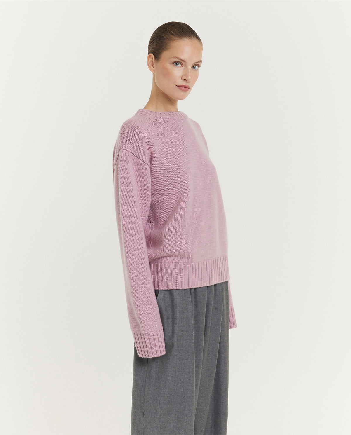 N°373 Oldie Cashmere Trui - Roze
