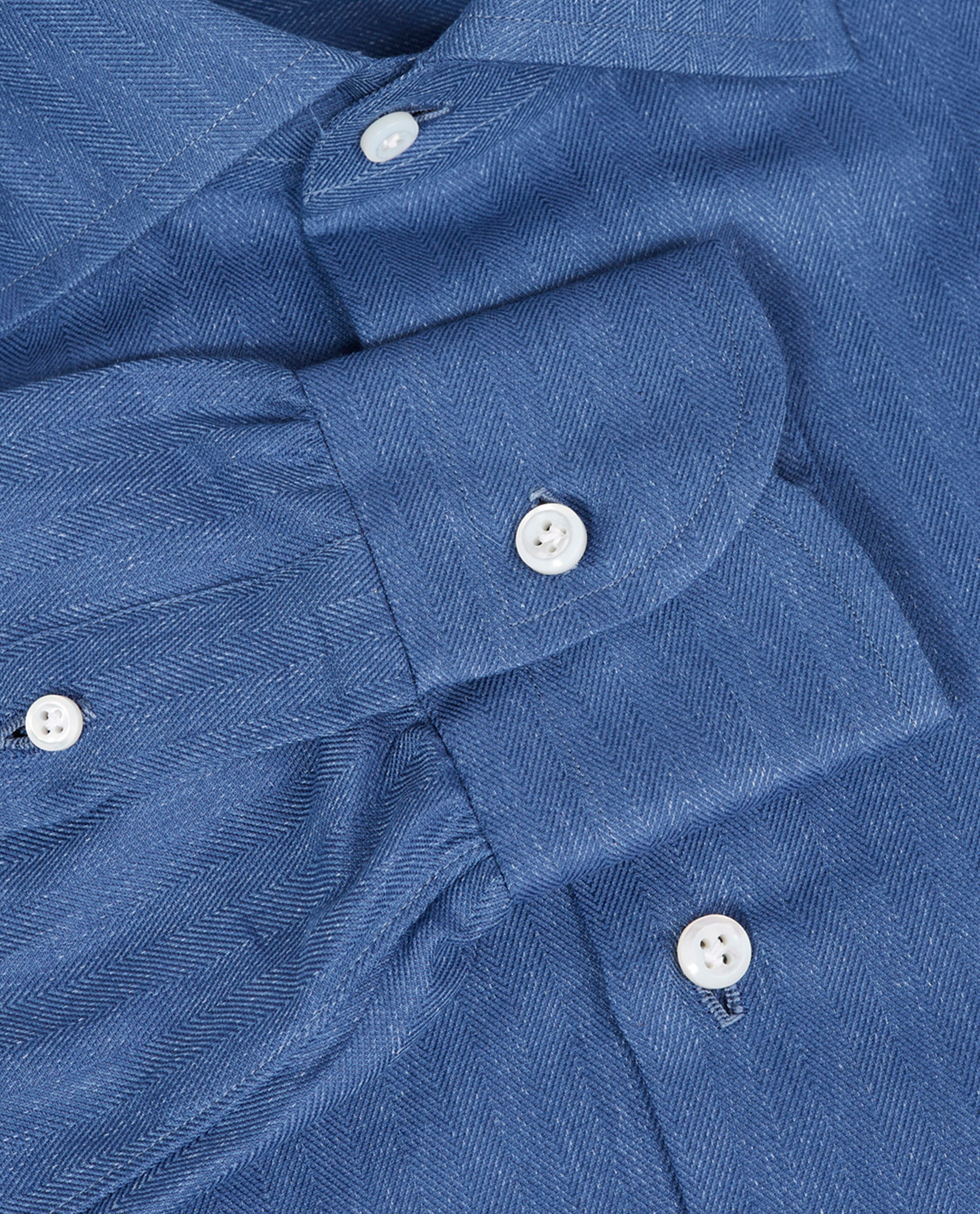 Katoen Cashmere Shirt - Lichtblauw