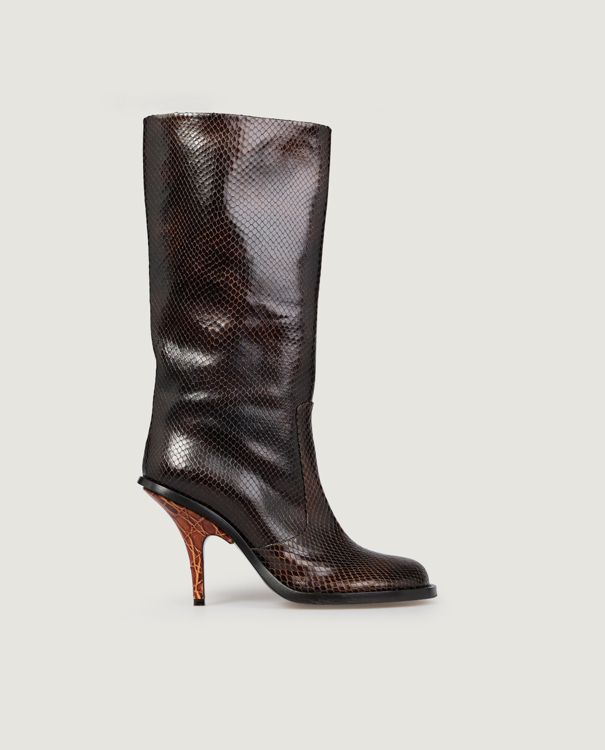 Leather Stiletto Boots