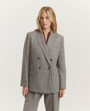 Wool-blend blazer