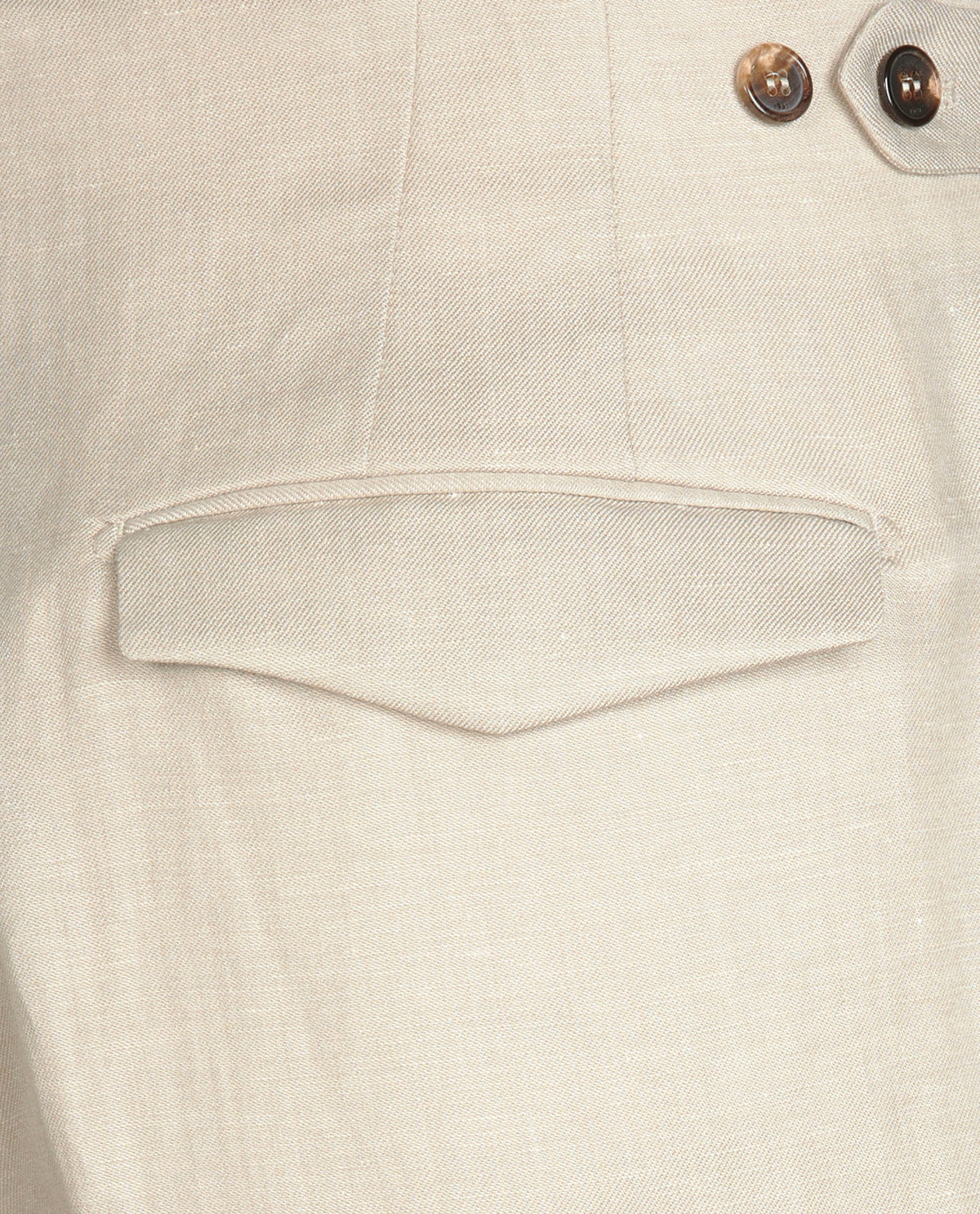 Wol Mix Broek - Ecru