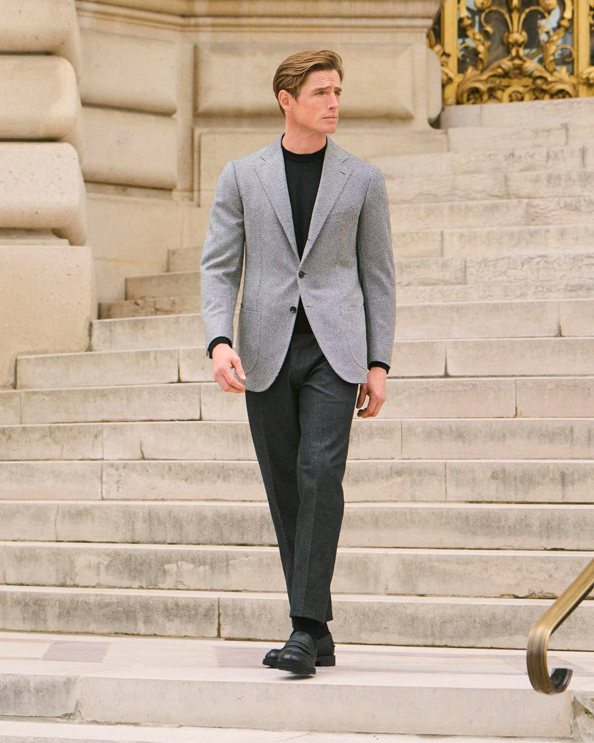 Twill Cashmere Jasje - Grijs