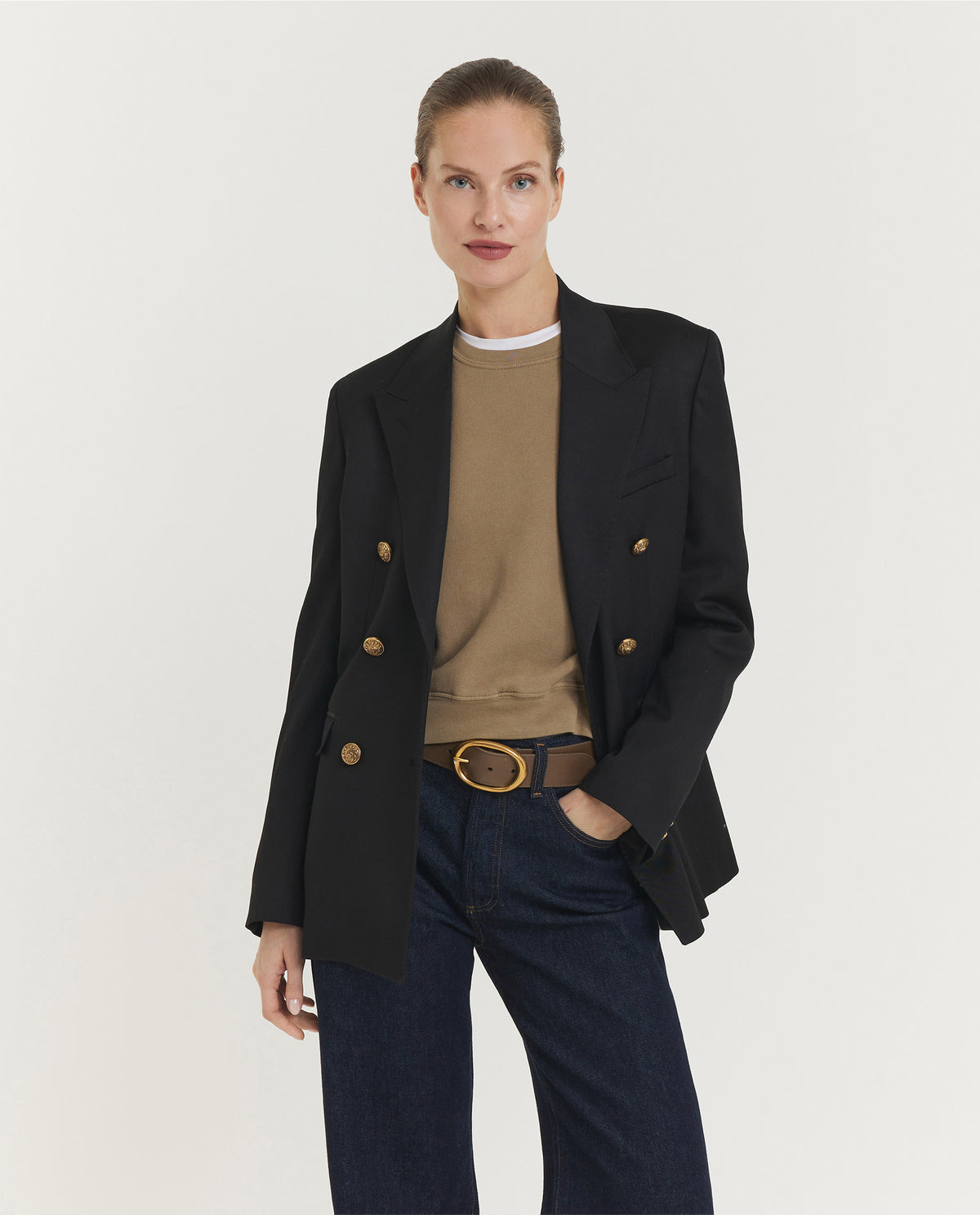 Wollen DB Blazer - Zwart