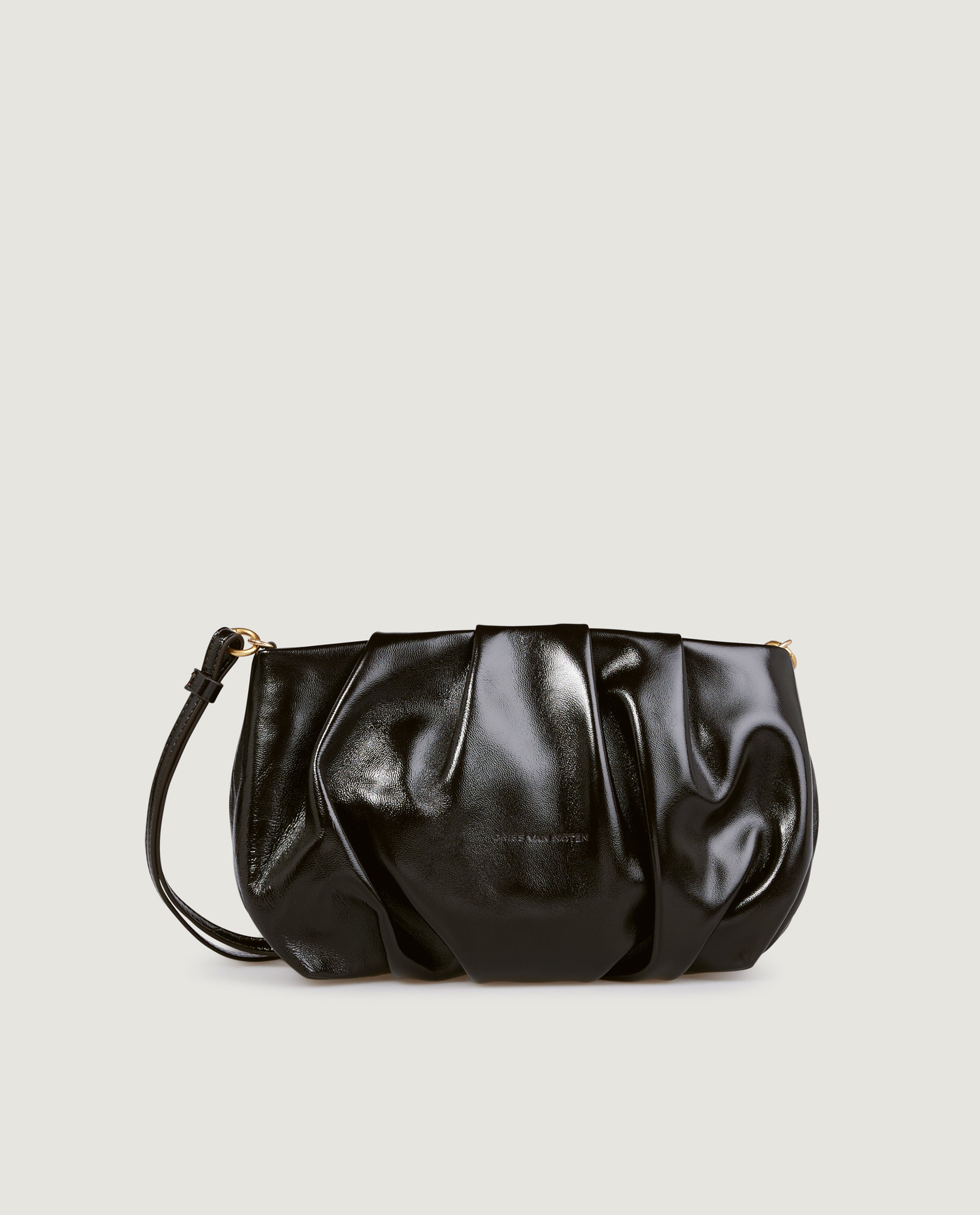 Gevouwen Leren Tas - Paars