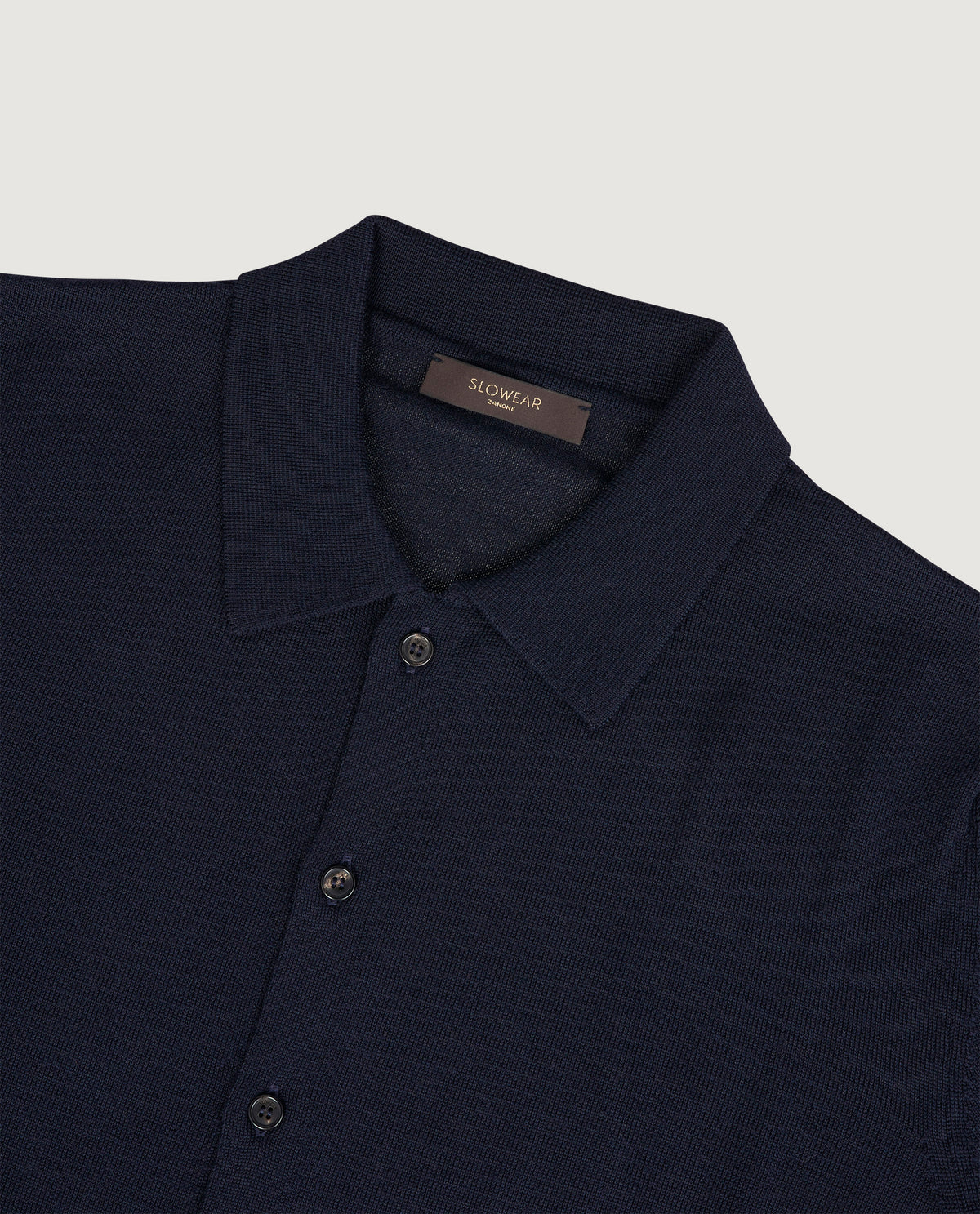 Wol Lange Mouwen Shirt - Donkerblauw