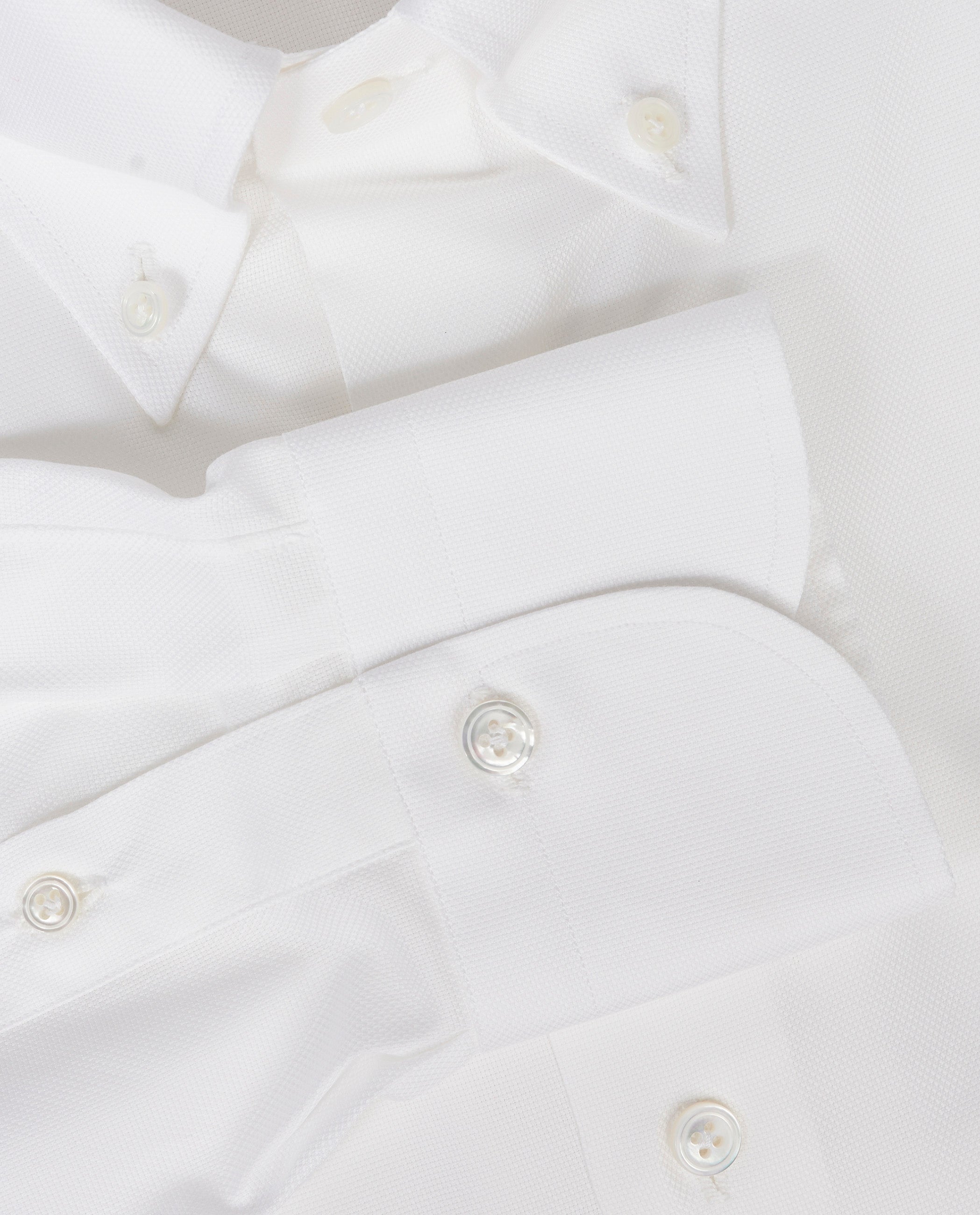 Oxford Buttondown Shirt - Wit